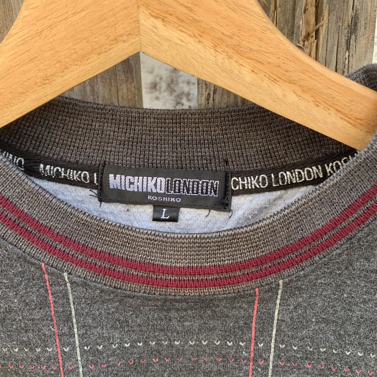 Japanese Brand × Michiko Koshino × Michiko Koshino London Vintage Michiko London Koshino Check Sweater Plaid Pullover Size US L / EU 52-54 / 3 - 4 Thumbnail