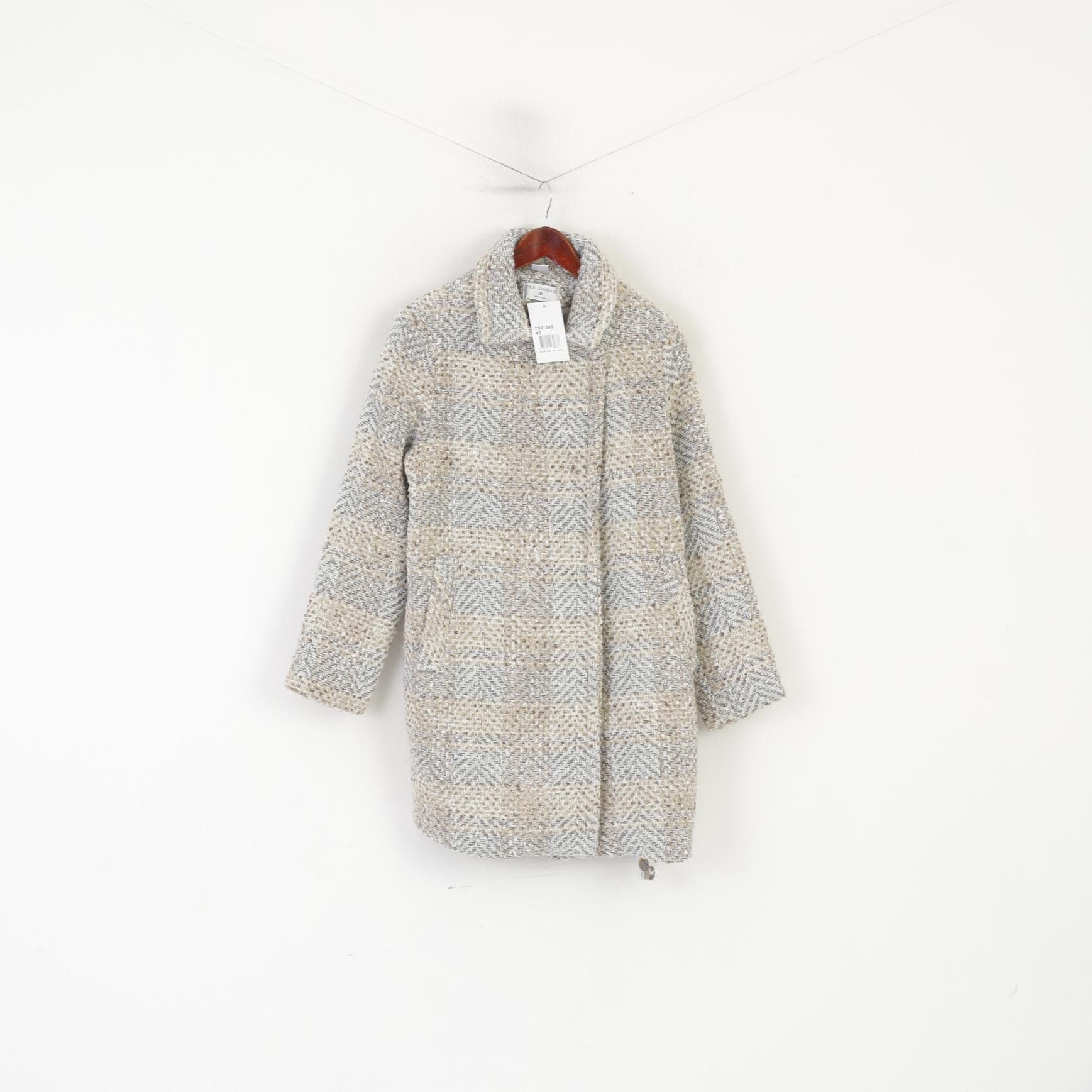 Vintage New Rick Cardona Women 16 42 M/L Coat Beige 3215 Size XL / US 12-14 / IT 48-50 - 1 Thumbnail
