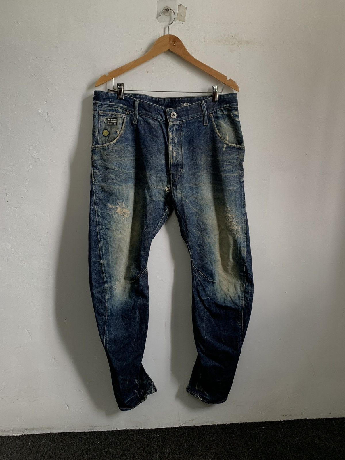 G Star Raw Distressed Denim Jeans