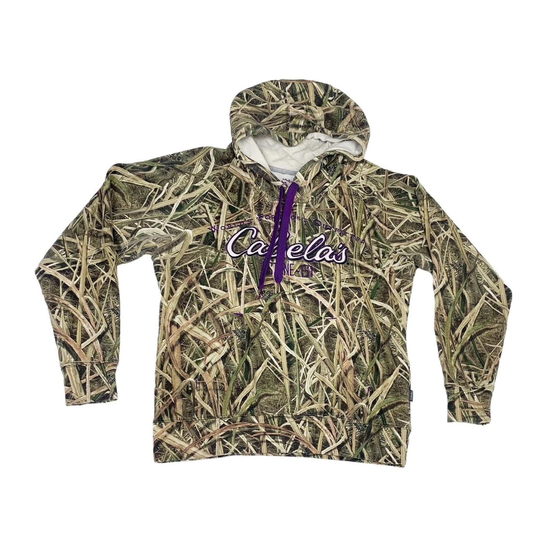 Cabela's Camo Hoodie Sweatshirt Medium Hunting Outdoorsman