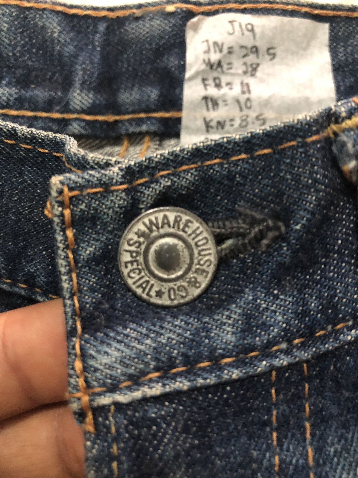 Japanese Brand × Vintage × Warehouse WAREHOUSE genus Vtg Selvedge denim Lot 1100 Size US 29 - 4 Thumbnail