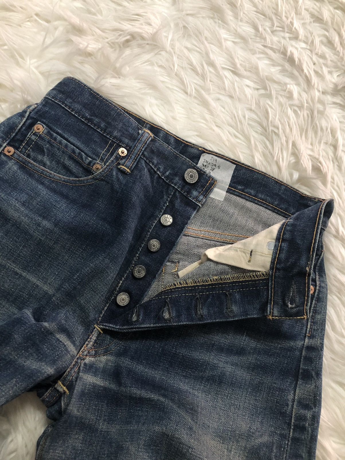 Japanese Brand × Vintage × Warehouse WAREHOUSE genus Vtg Selvedge denim Lot 1100 Size US 29 - 5 Thumbnail