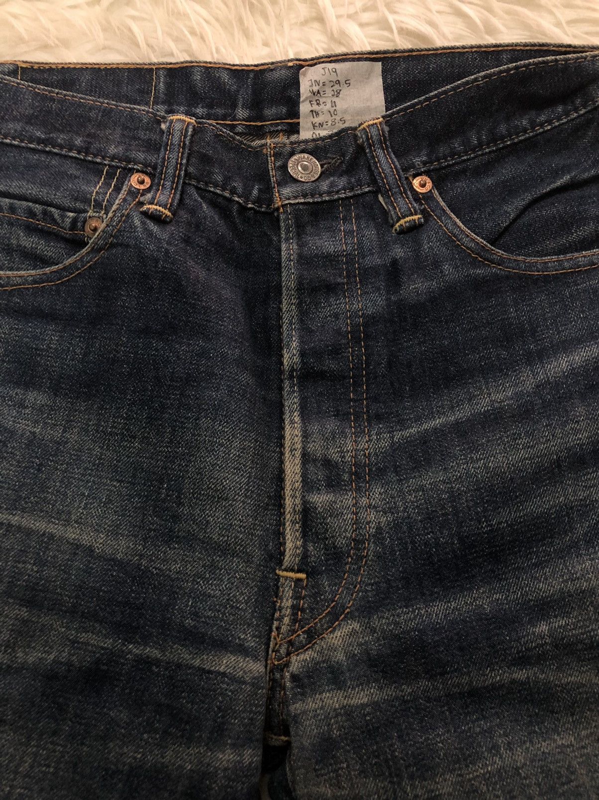 Japanese Brand × Vintage × Warehouse WAREHOUSE genus Vtg Selvedge denim Lot 1100 Size US 29 - 3 Thumbnail