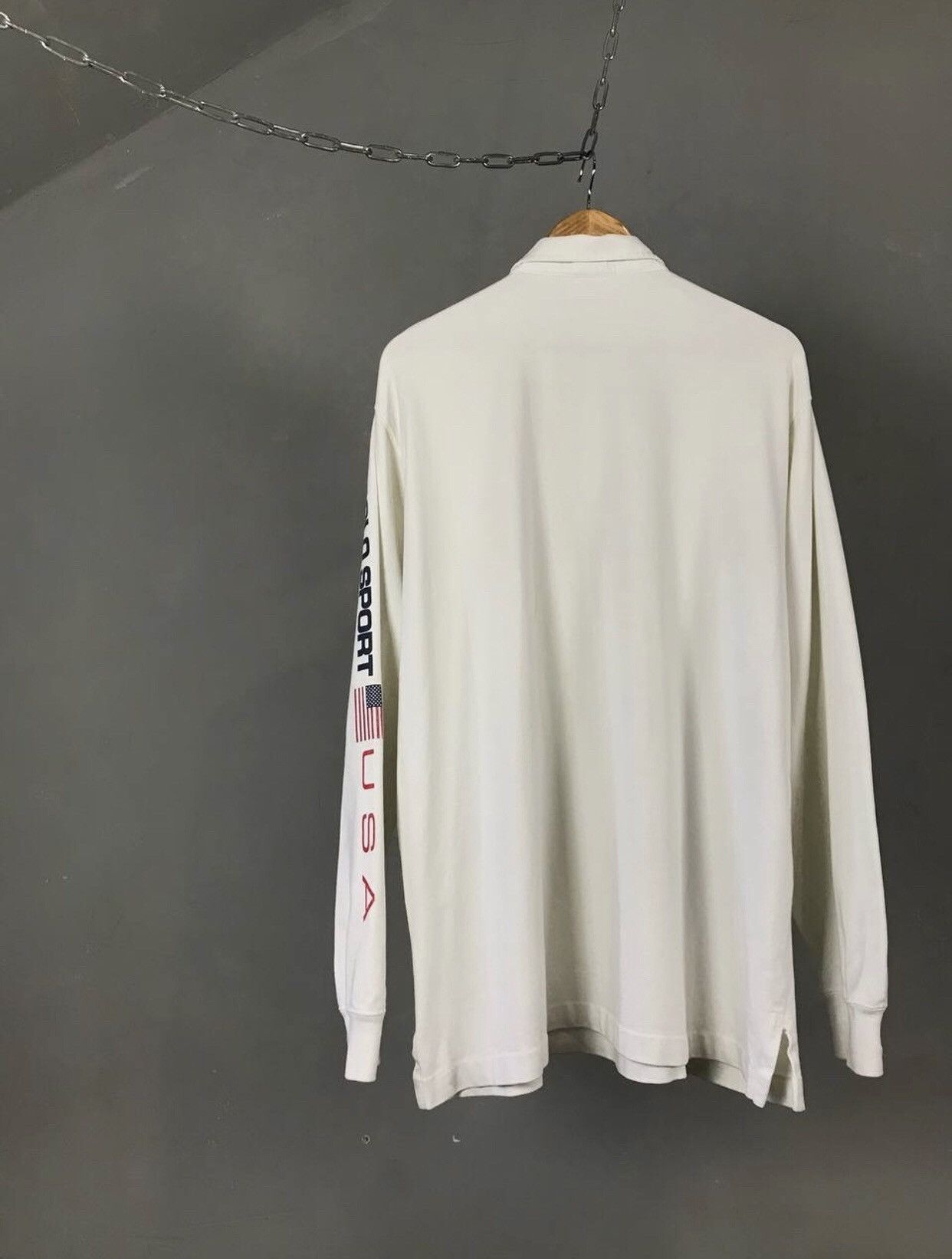 Polo Ralph Lauren Polo Ralph Lauren Sport USA vintage polo longsleeve Size US L / EU 52-54 / 3 - 9 Thumbnail