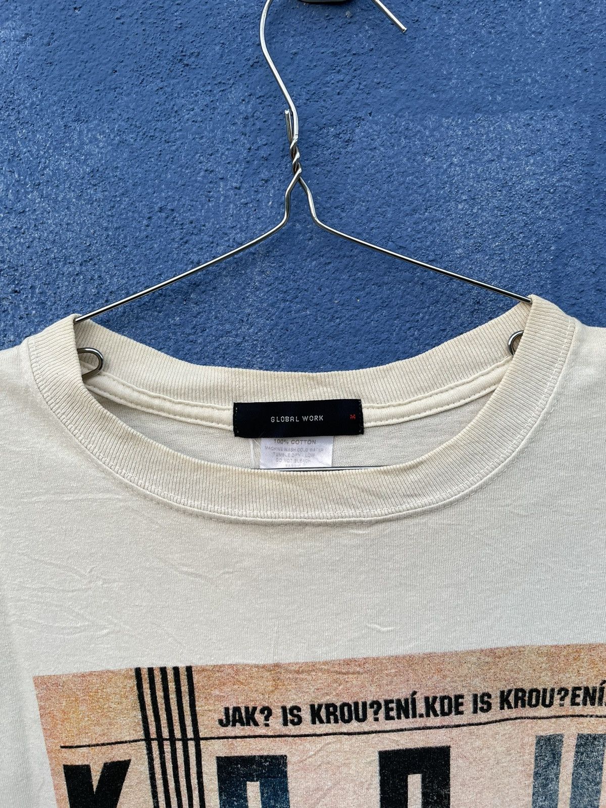 Global Work Vintage Global Work Graphic Tee Size US M / EU 48-50 / 2 - 2 Thumbnail