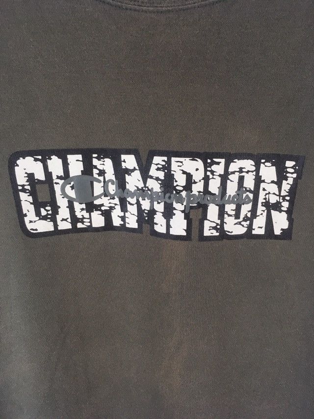 Champion Vintage Spell Out Champion Large Size Dark Grey Colour Tee Size US L / EU 52-54 / 3 - 2 Thumbnail