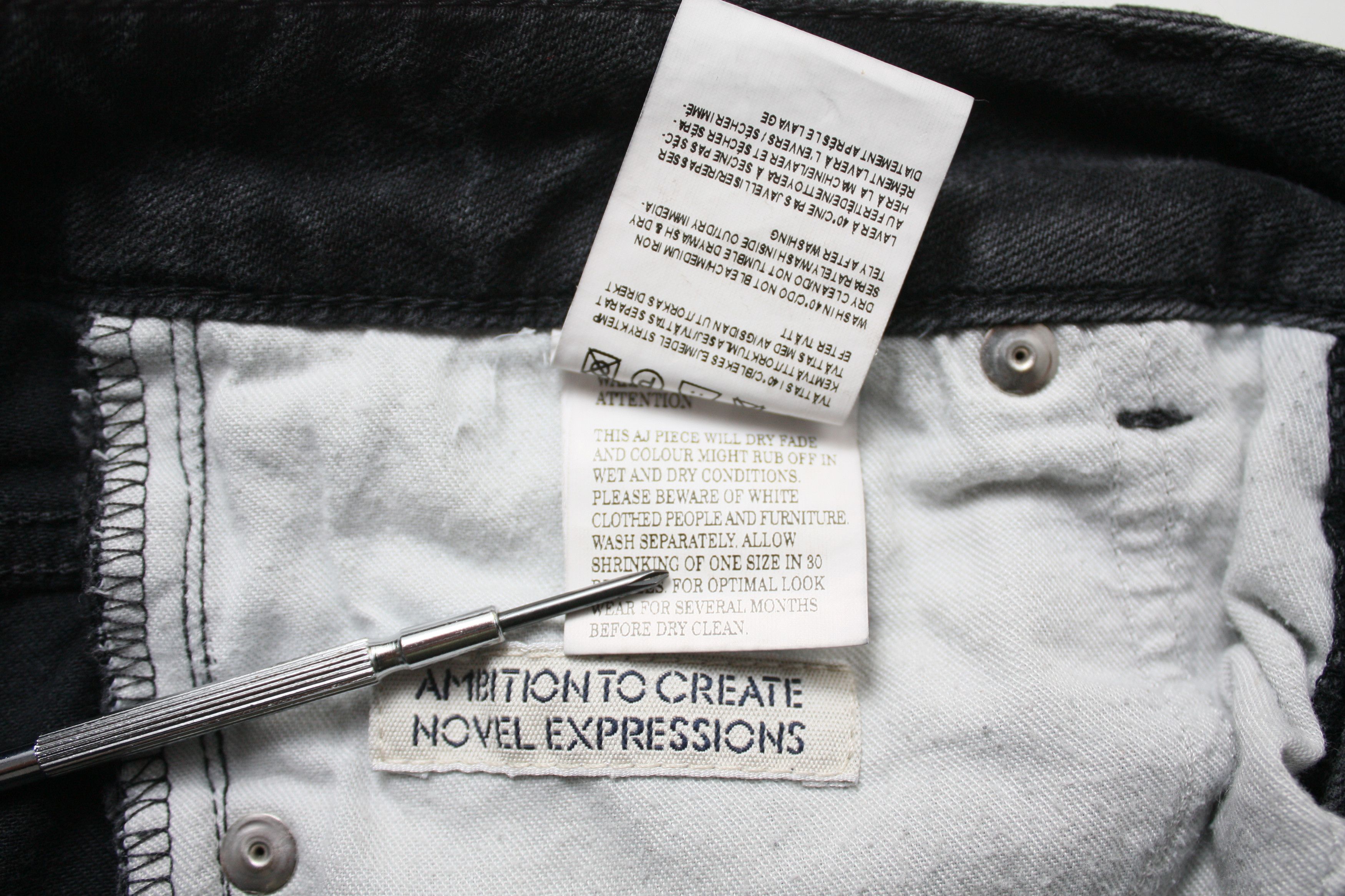 Acne Studios Acne Jeans HEX CASH 30/34 Black Denim Jeans Size 30" / US 8 / IT 44 - 7 Thumbnail