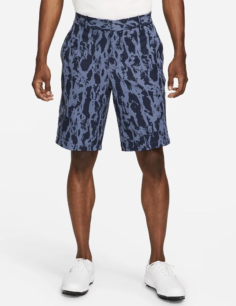 Nike CU9411 Golf Shorts Dri Fit Hybrid Print Diffused Blue