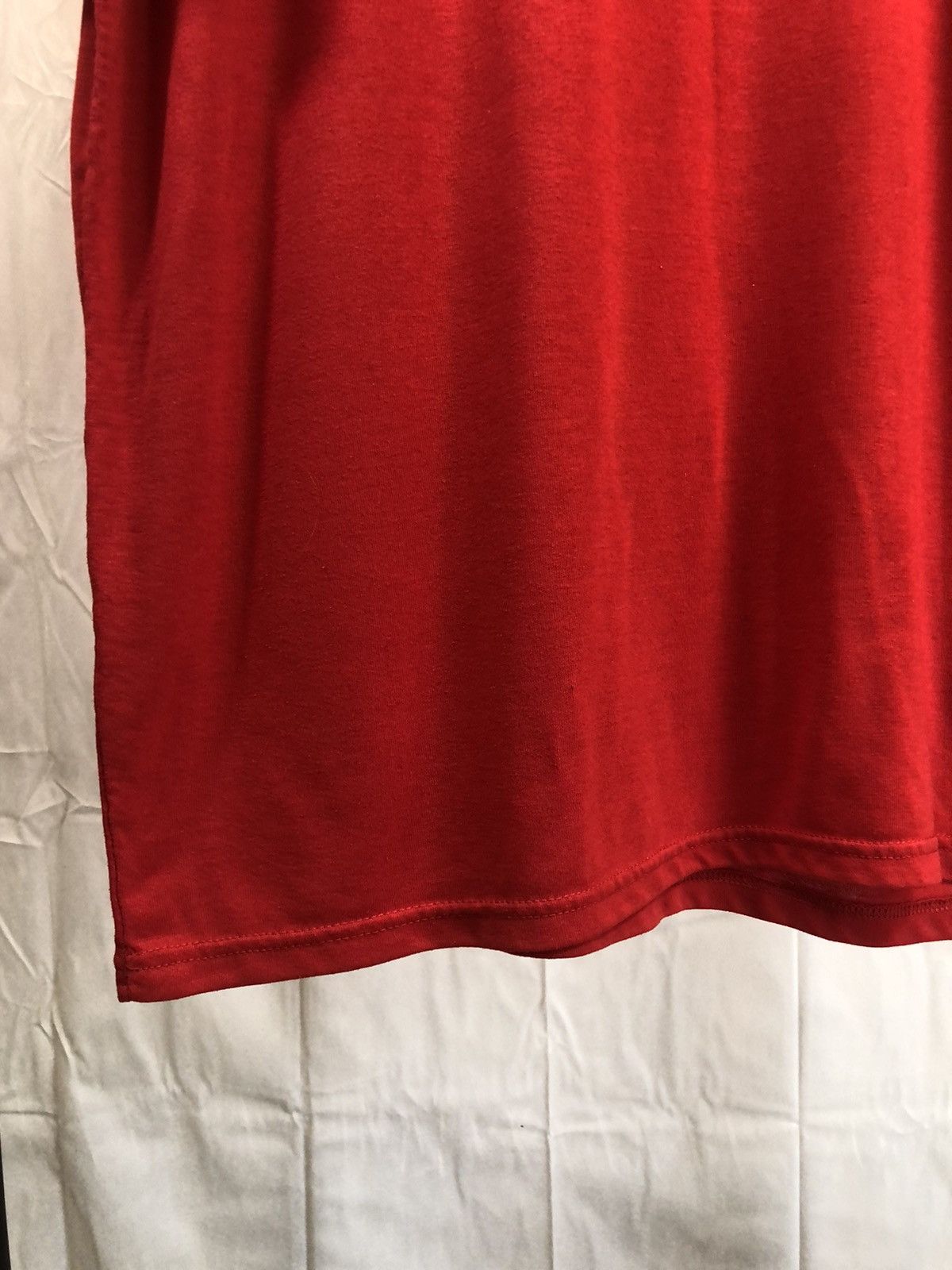 Vintage Blank Red Boxy Oversized Crew Neck Tee Size US XL / EU 56 / 4 - 10 Thumbnail