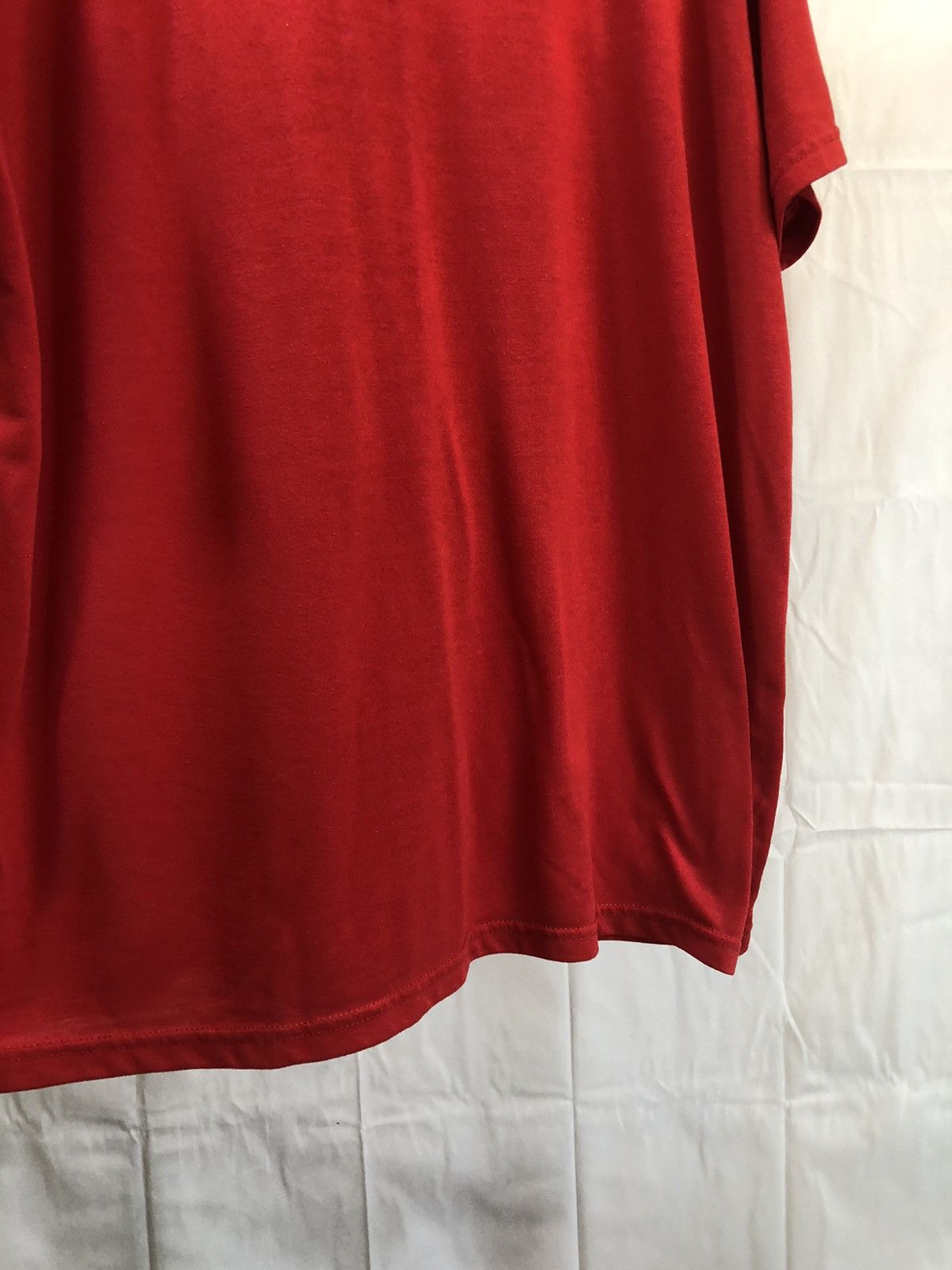 Vintage Blank Red Boxy Oversized Crew Neck Tee Size US XL / EU 56 / 4 - 17 Thumbnail