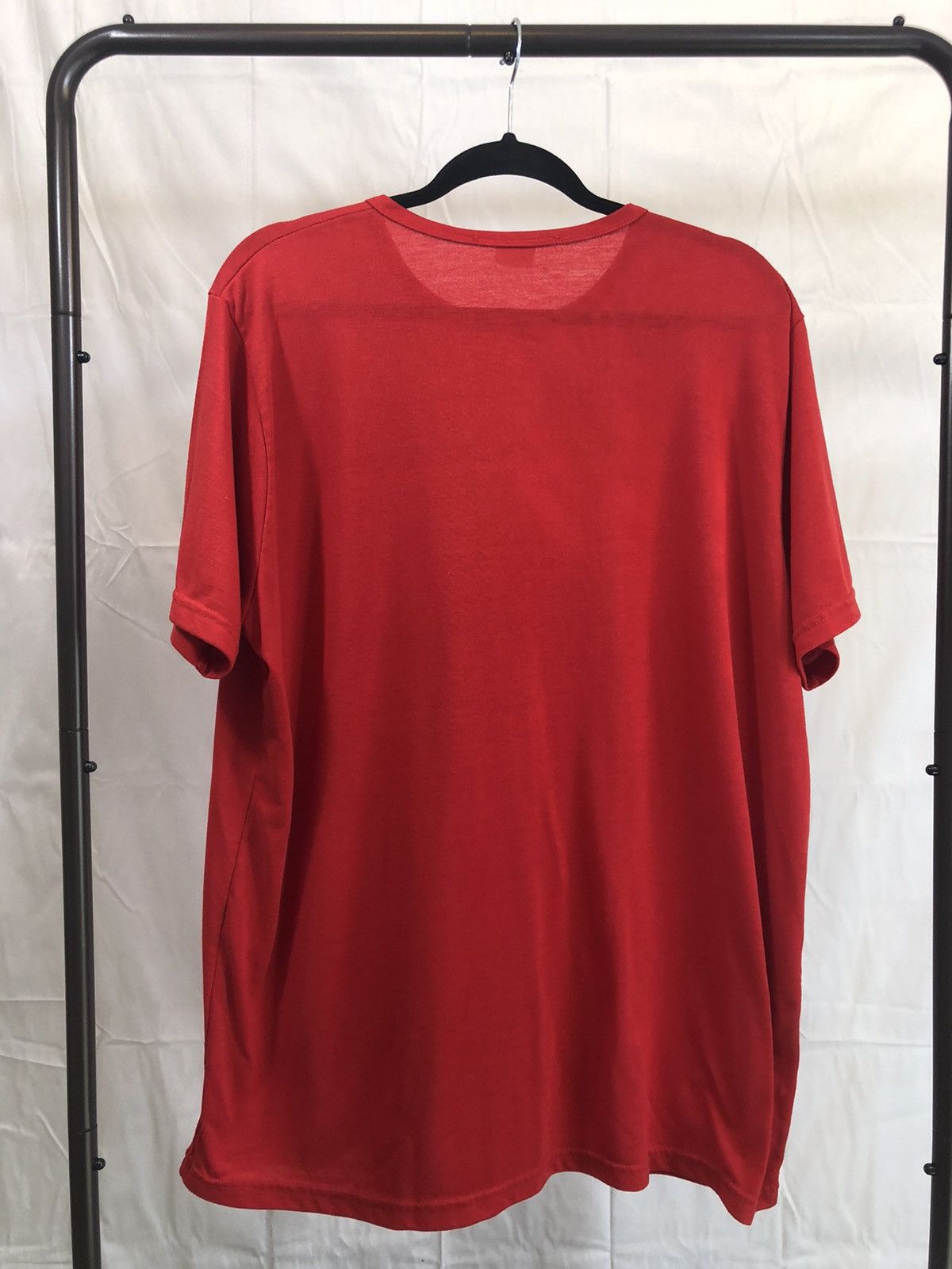 Vintage Blank Red Boxy Oversized Crew Neck Tee Size US XL / EU 56 / 4 - 13 Thumbnail