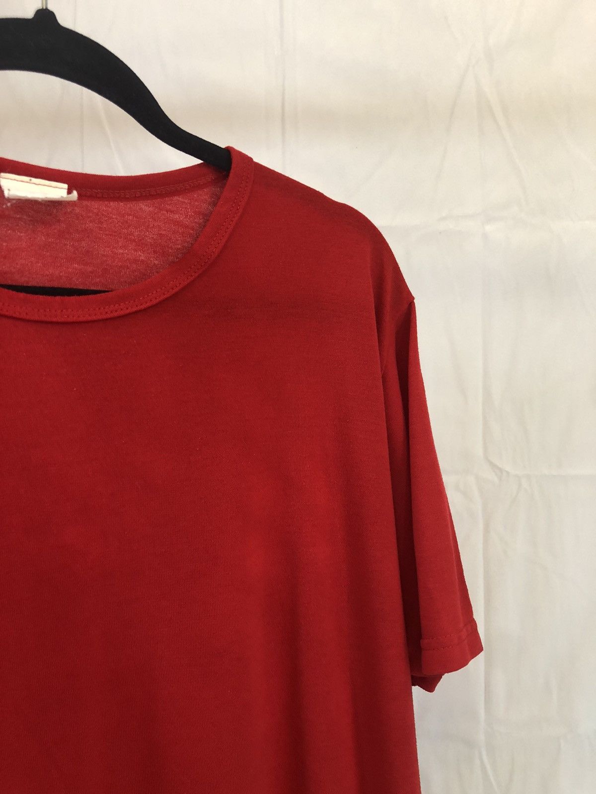 Vintage Blank Red Boxy Oversized Crew Neck Tee Size US XL / EU 56 / 4 - 11 Thumbnail