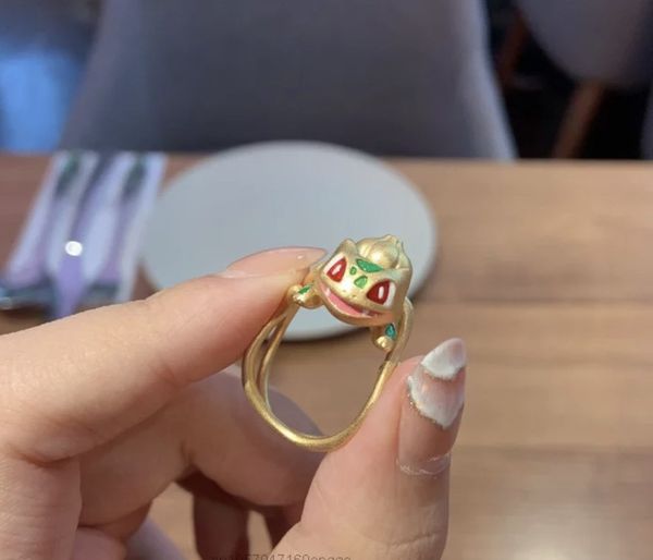 Pokemon Bulbasaur Ring Gold Anime Pokemon Art Evolve Grass Grailed