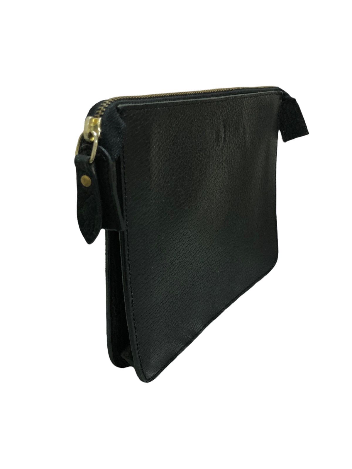 Polo Ralph Lauren GRAIL🔥80s Polo Ralph Lauren Pony Minimal Leather Clutch Bag Size ONE SIZE - 4 Thumbnail