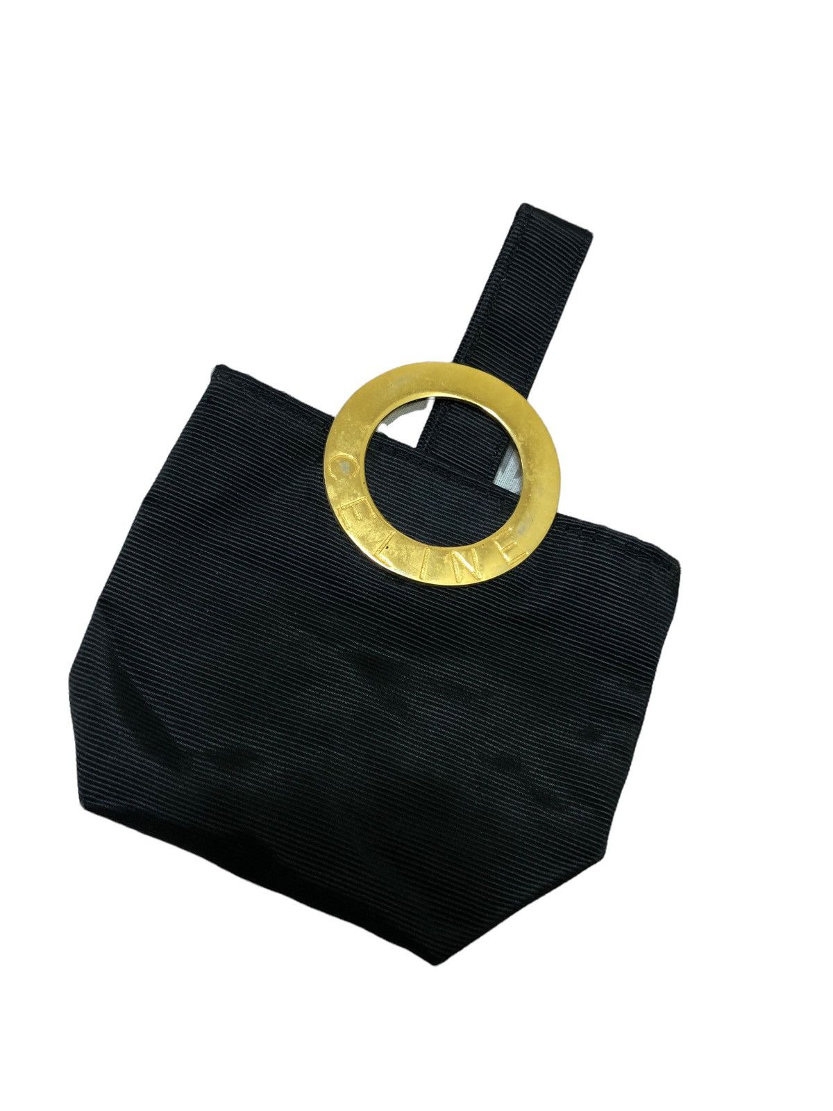 Celine GRAIL🔥90s Celine Paris Gold Plated Logo Utility Bag Size ONE SIZE - 1 Thumbnail