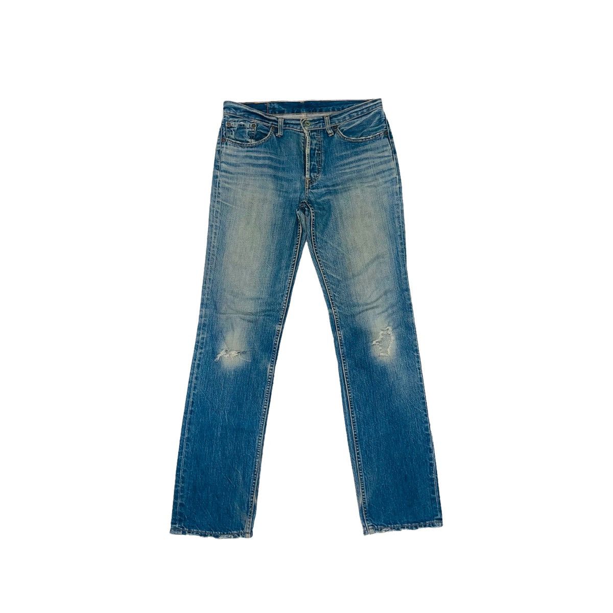 Levi's × Vintage Vintage 90s Levi's 501 Straight Cut Denim Jeans 31x31 Size US 31 - 1 Thumbnail