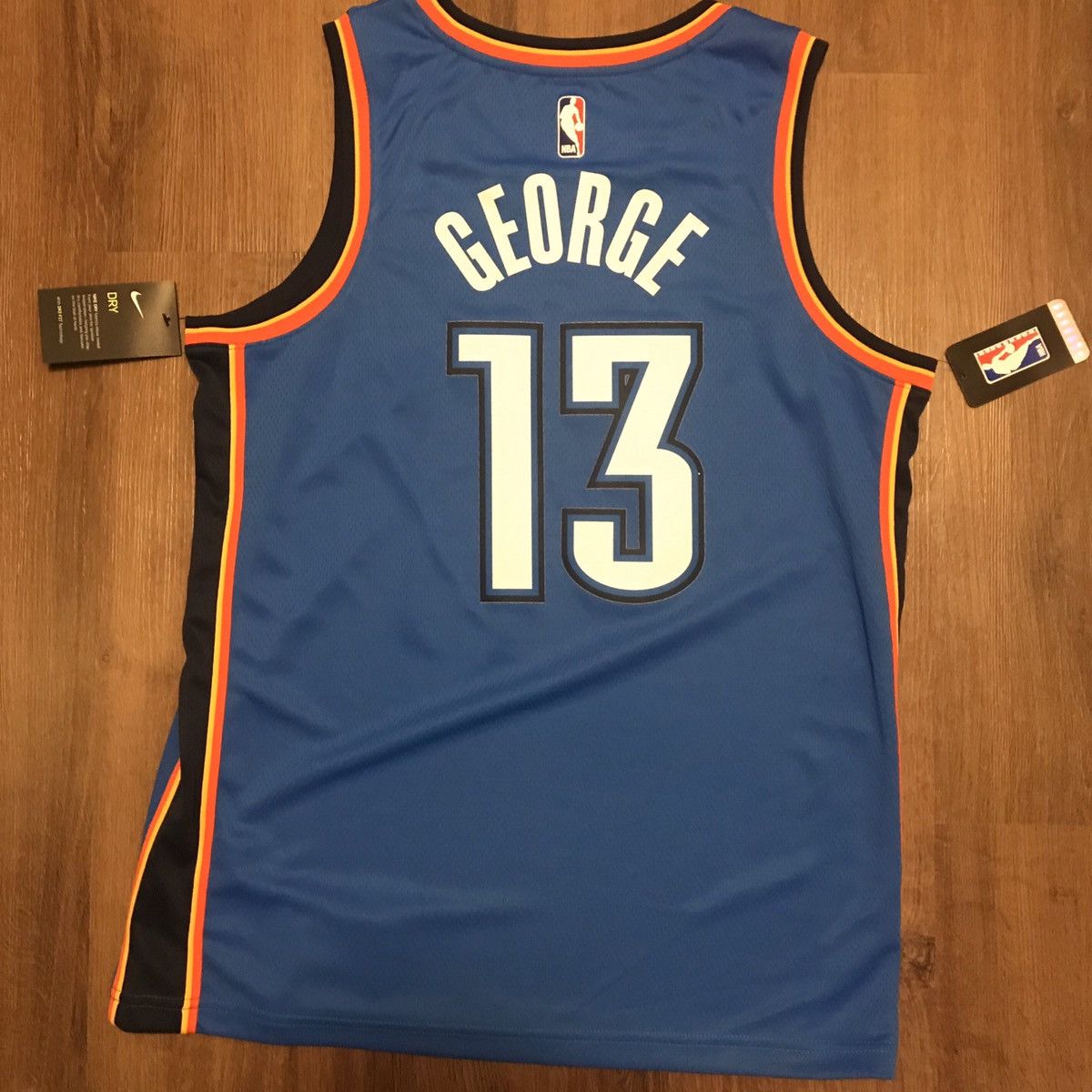 NBA × Nike Authentic Nike Elite Paul George NBA Jersey OKC Thunder Size US L / EU 52-54 / 3 - 3 Thumbnail