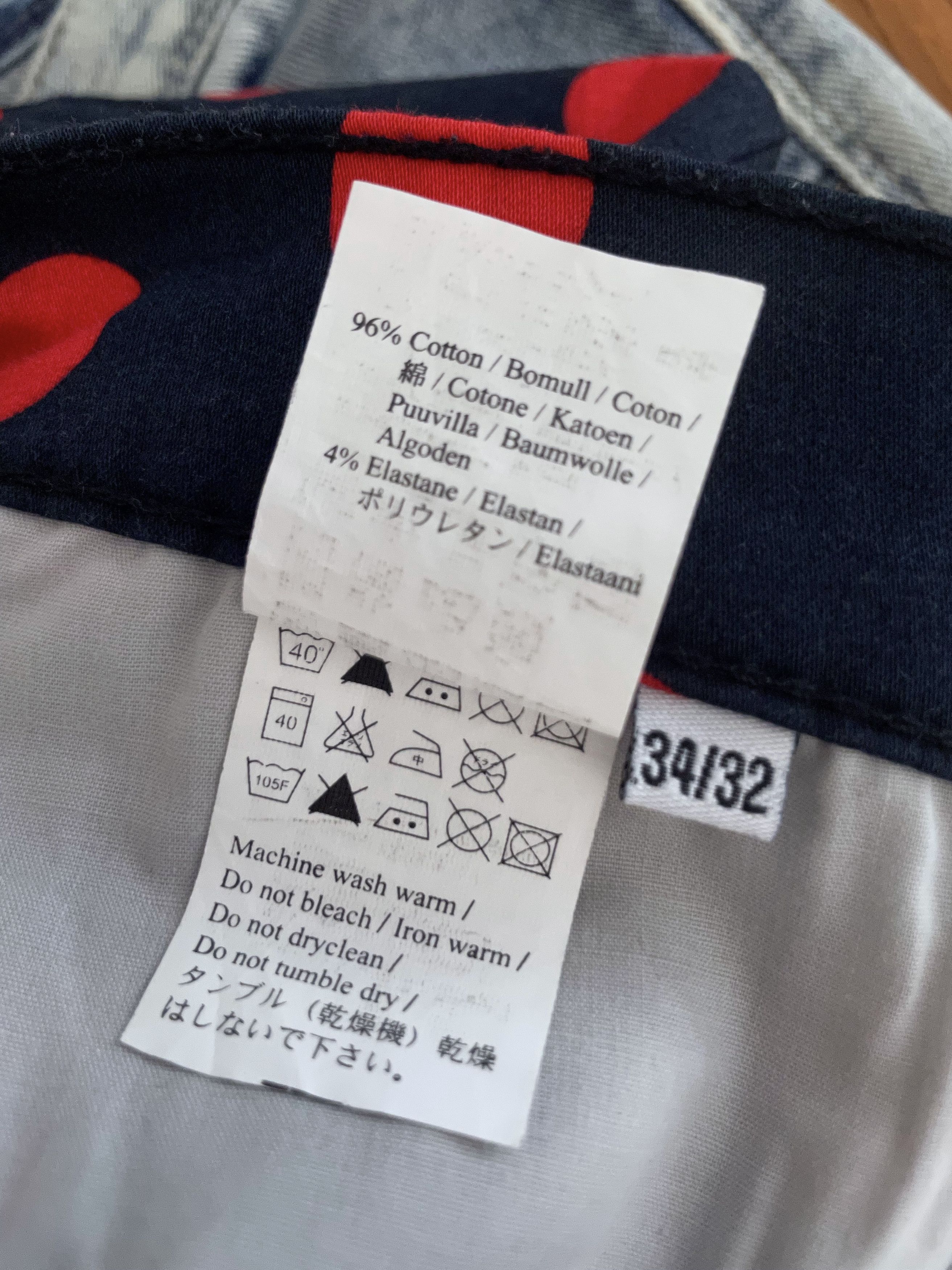 Cheap Monday RED POLKA DOT DARK BLUE SKINNY JEANS Size US 34 / EU 50 - 9 Thumbnail