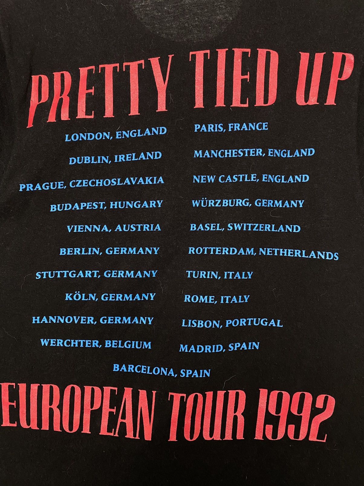 Band Tees × Vintage Vintage Guns N Roses Pretty Tied Up 1992 T Shirt Tee Size US S / EU 44-46 / 1 - 6 Thumbnail