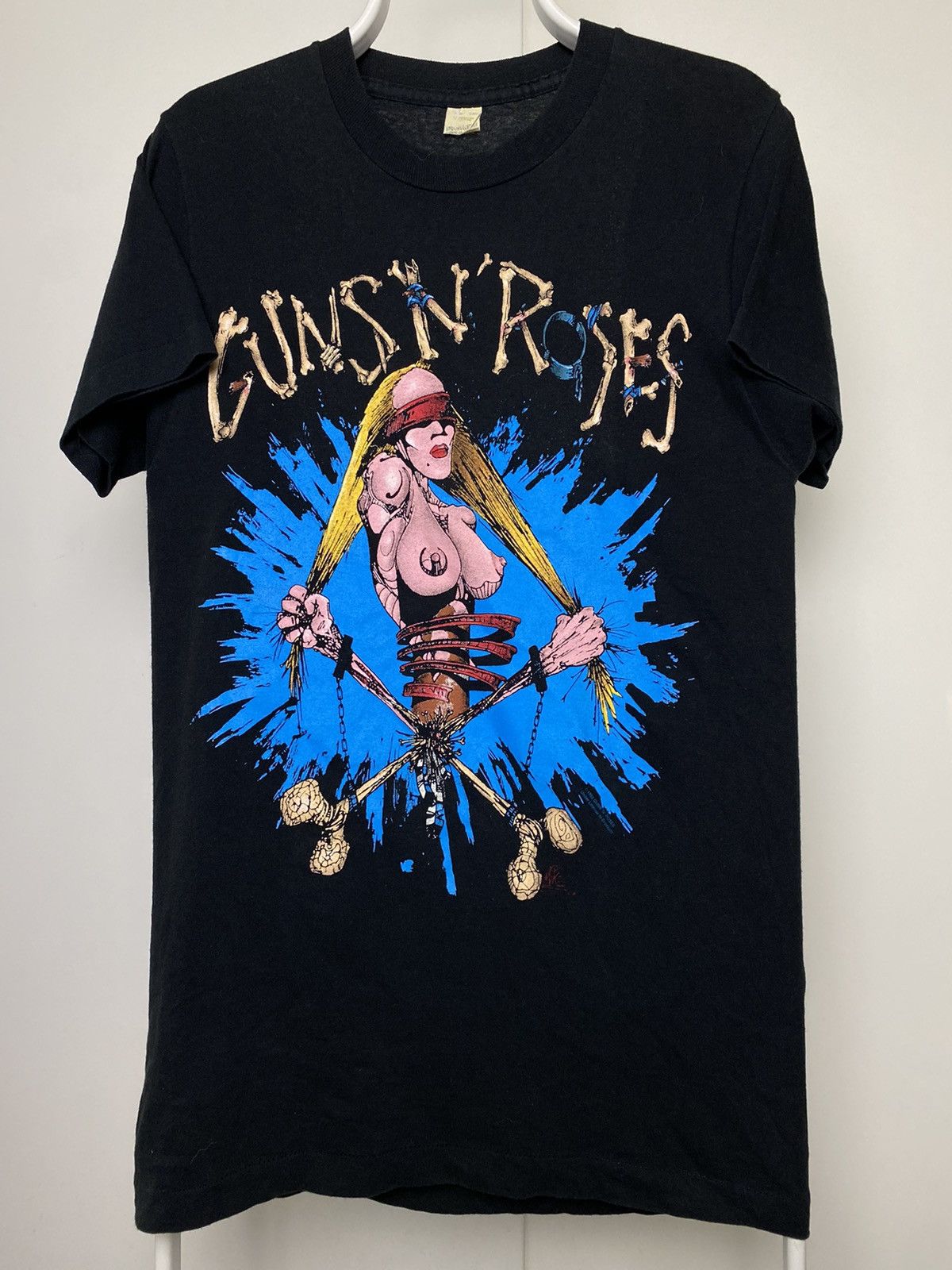 Band Tees × Vintage Vintage Guns N Roses Pretty Tied Up 1992 T Shirt Tee Size US S / EU 44-46 / 1 - 1 Thumbnail
