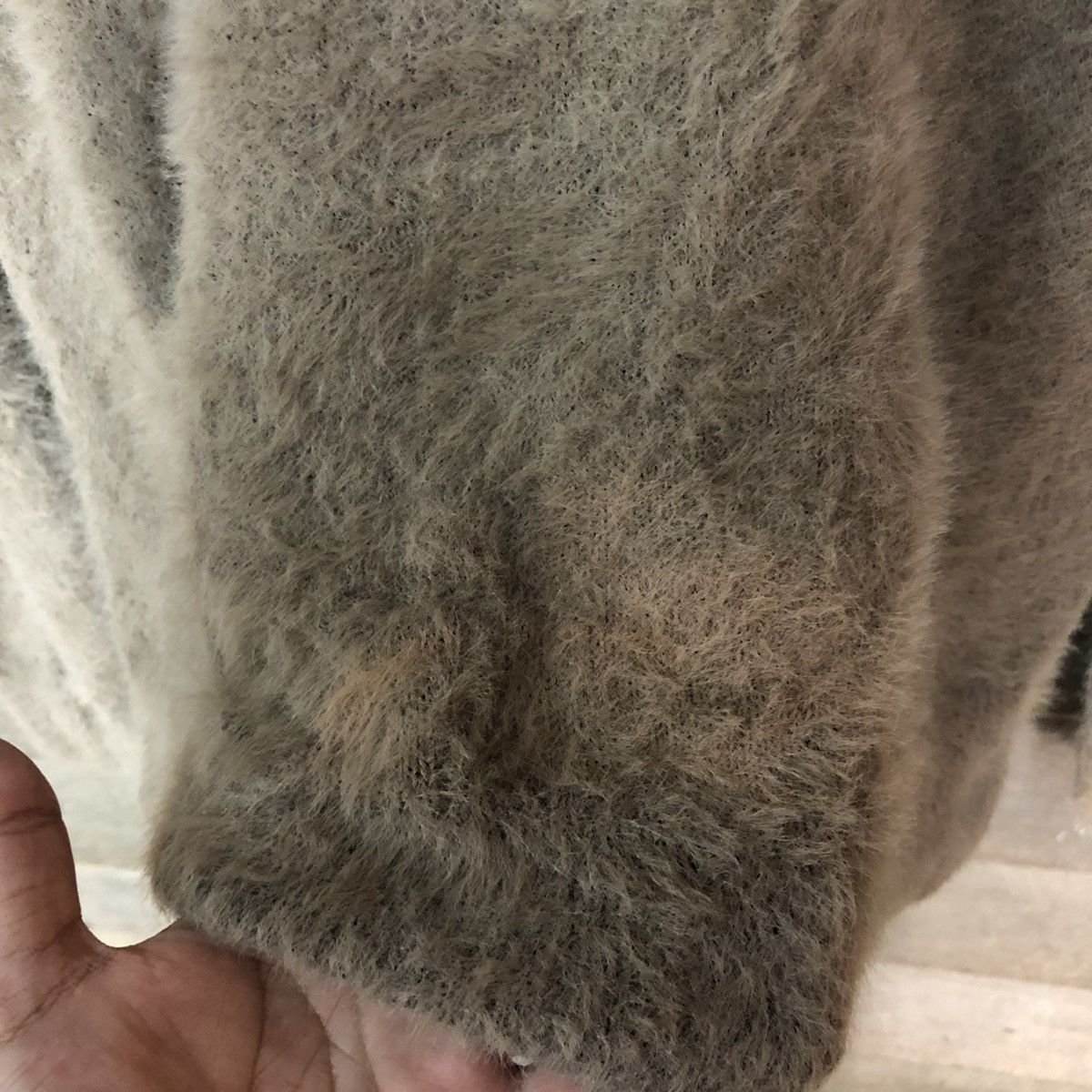Homespun Knitwear × Japanese Brand Closshi Brown Shag Shaggy Fur Mohair Knitwear #6964 Size M / US 6-8 / IT 42-44 - 6 Thumbnail