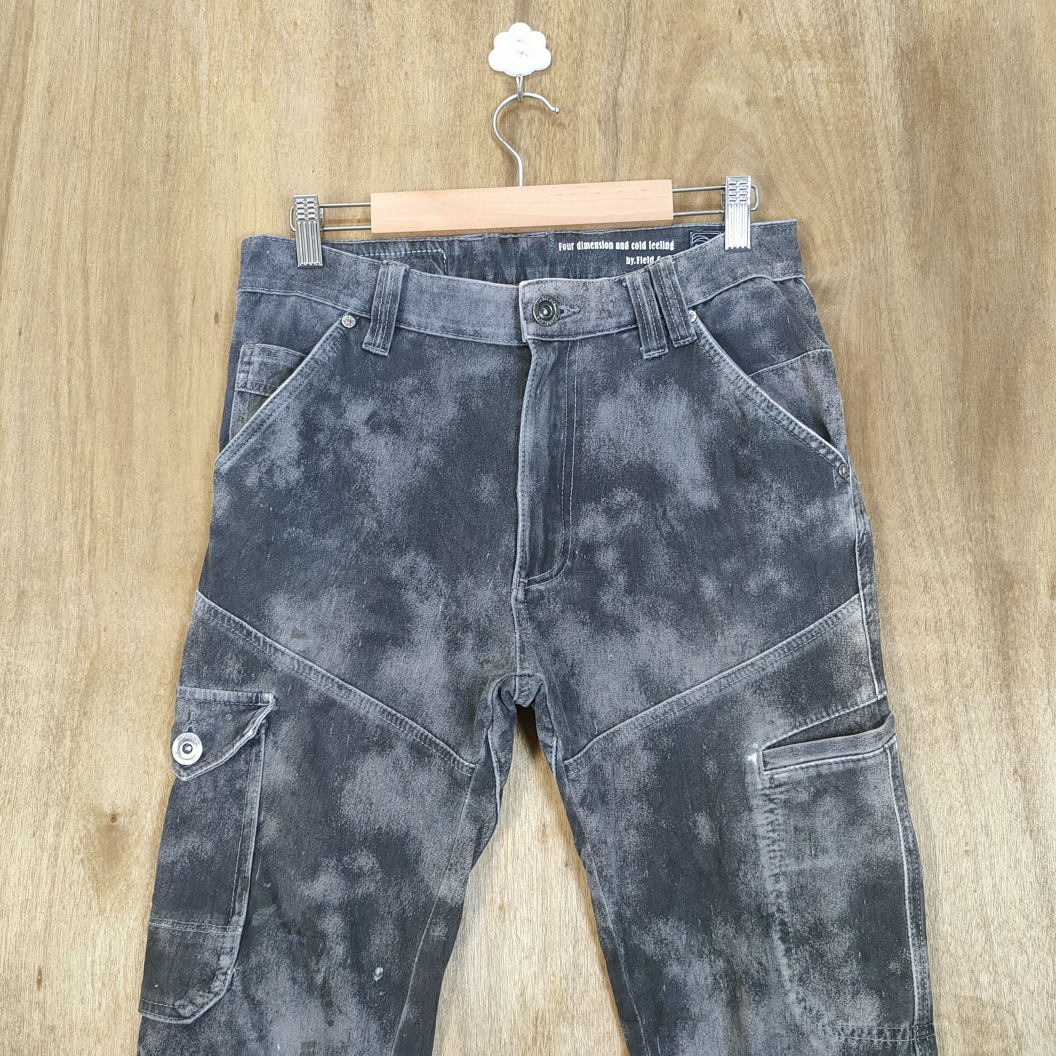 Japanese Brand W30 VINTAGE JAPANESE BLACK FADED CARGO PANTS Size US 30 / EU 46 - 2 Thumbnail