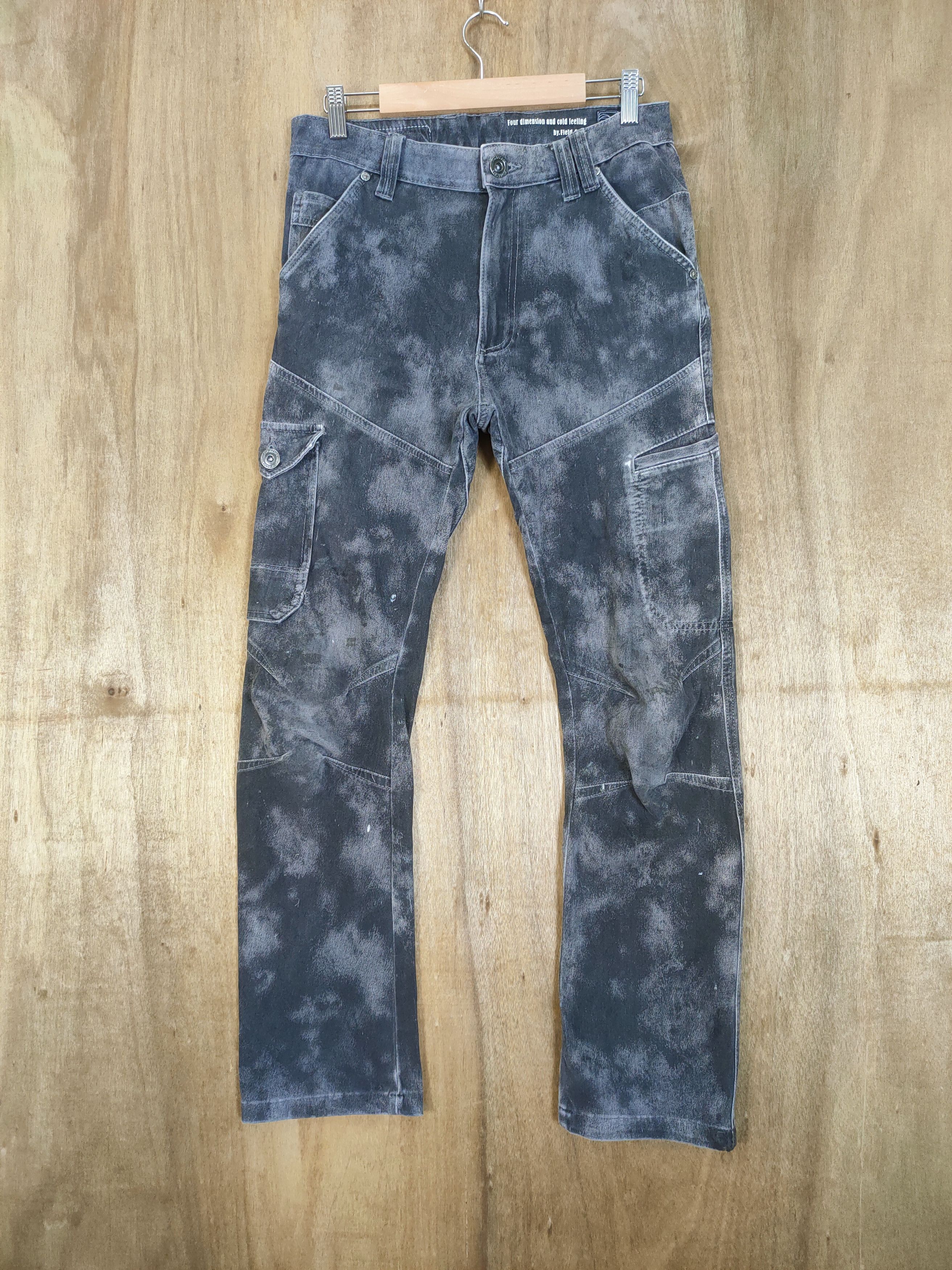 Japanese Brand W30 VINTAGE JAPANESE BLACK FADED CARGO PANTS Size US 30 / EU 46 - 1 Thumbnail