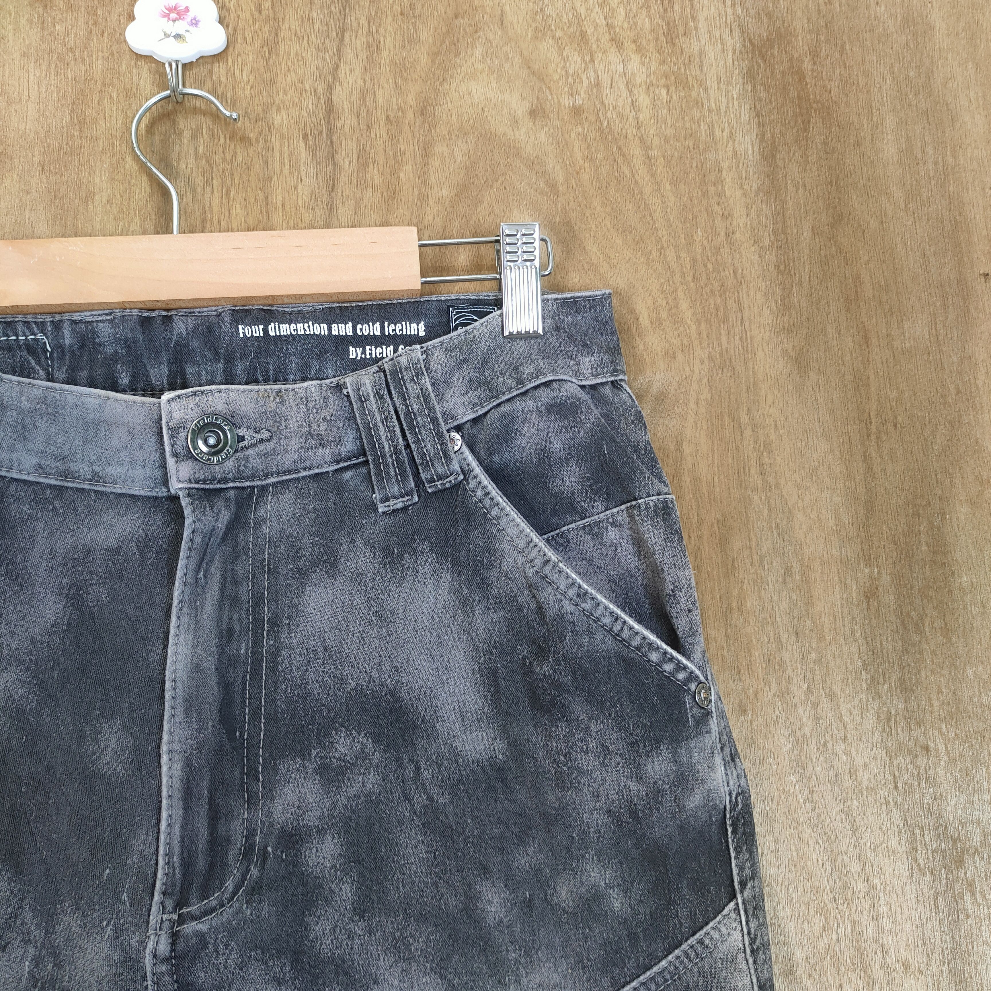 Japanese Brand W30 VINTAGE JAPANESE BLACK FADED CARGO PANTS Size US 30 / EU 46 - 5 Thumbnail