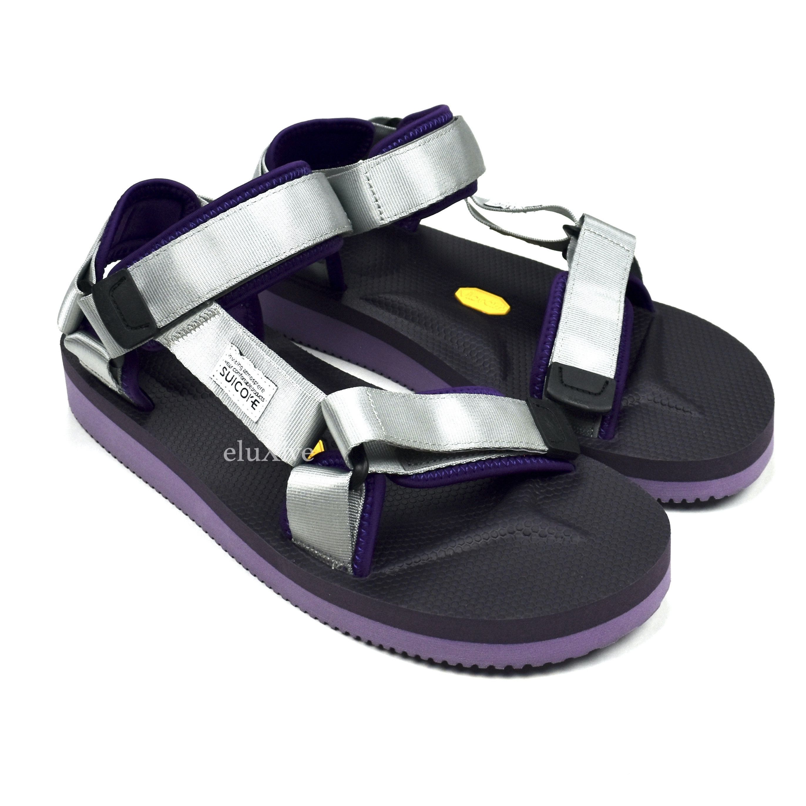 Suicoke Depa V2 Strap Sandals Silver Purple NWT
