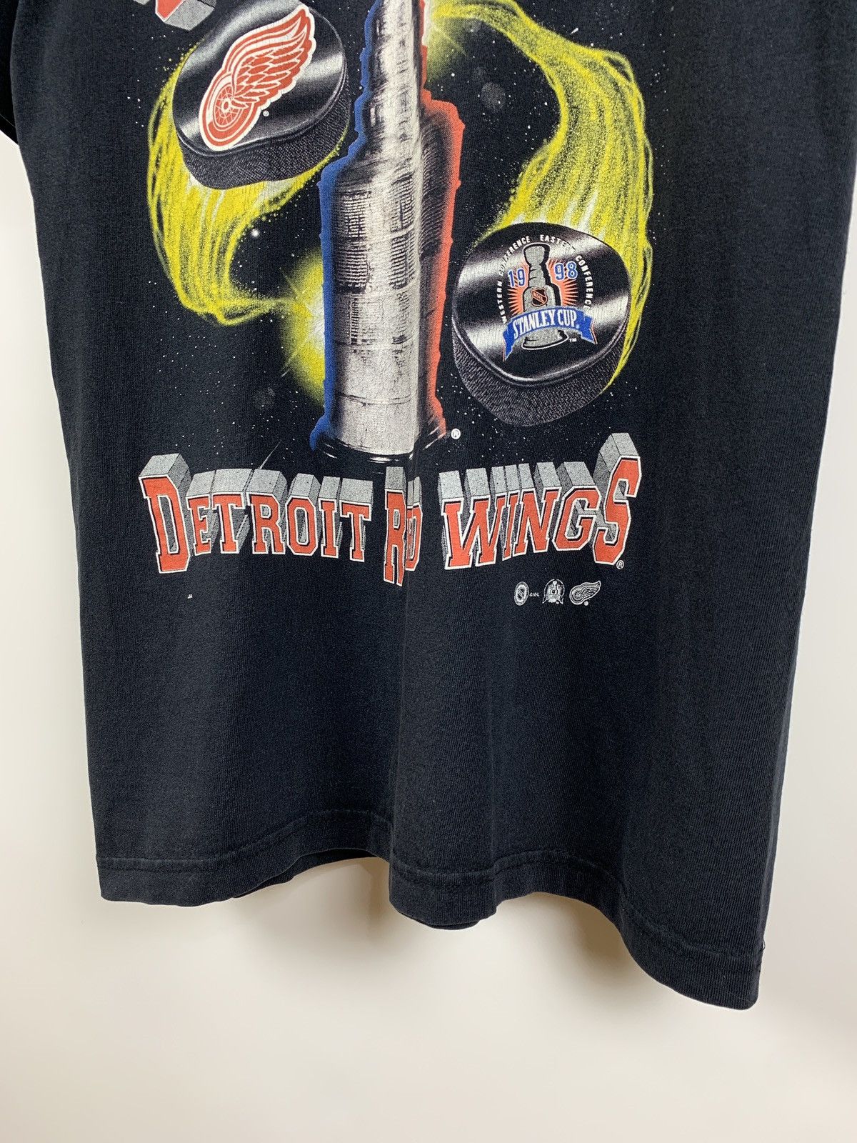 NHL 1998 Vintage Detroit Red Wings Stanley Cup Champs T-Shirt Size US M / EU 48-50 / 2 - 8 Thumbnail