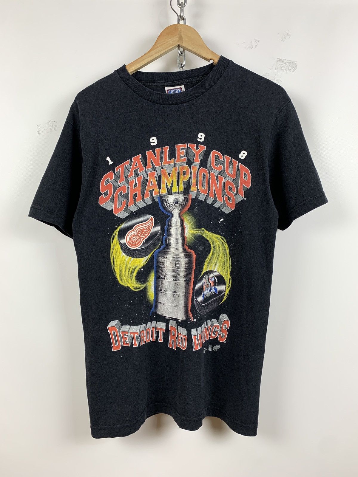 NHL 1998 Vintage Detroit Red Wings Stanley Cup Champs T-Shirt Size US M / EU 48-50 / 2 - 1 Thumbnail