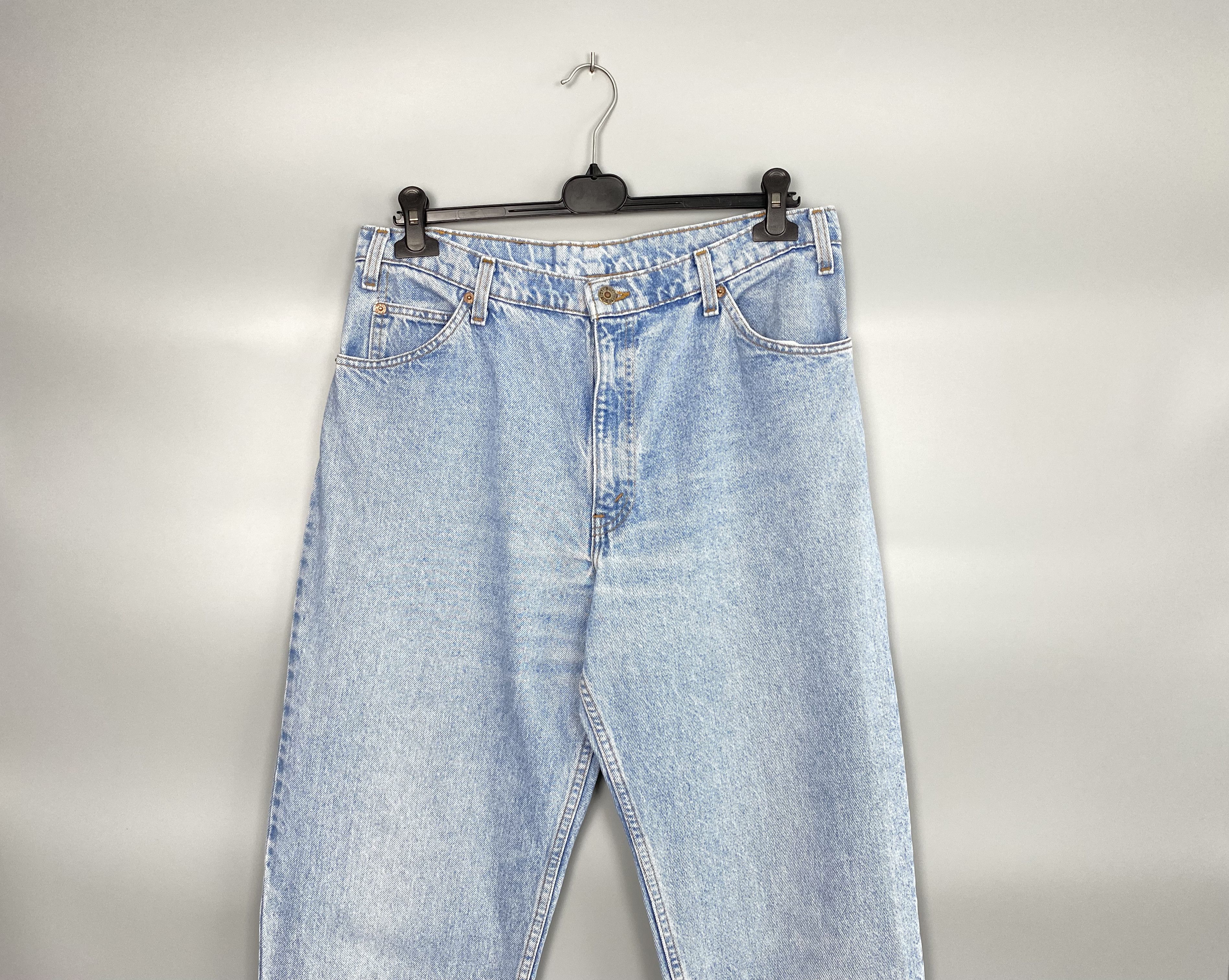 Levi's Vintage LEVIS Made in USA Orange TAB Denim Jeans W36 L32 Size US 36 / EU 52 - 4 Thumbnail