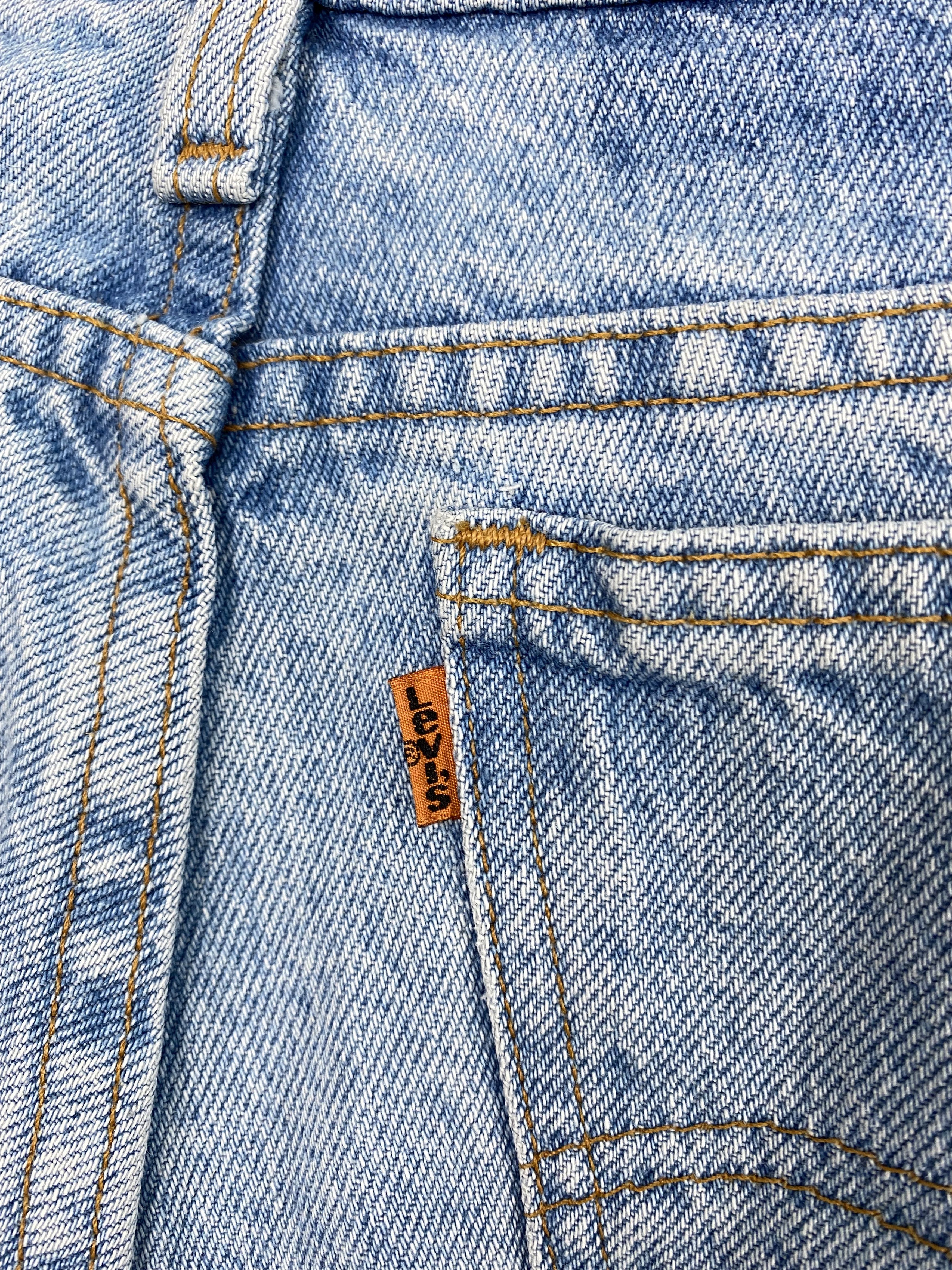 Levi's Vintage LEVIS Made in USA Orange TAB Denim Jeans W36 L32 Size US 36 / EU 52 - 10 Thumbnail