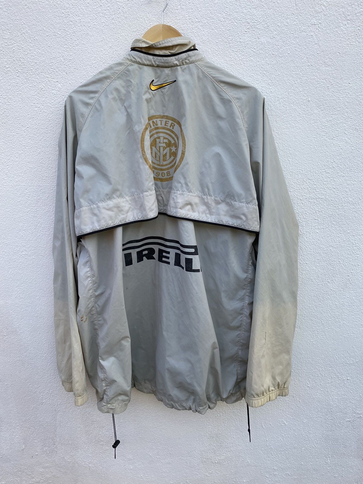 Nike Vintage distressed nike Inter Milan fc windbraker jacket Size US XL / EU 56 / 4 - 2 Thumbnail