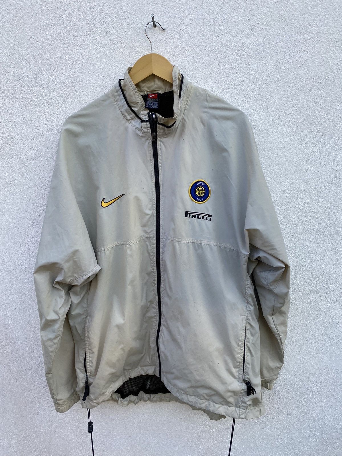 Nike Vintage distressed nike Inter Milan fc windbraker jacket Size US XL / EU 56 / 4 - 1 Thumbnail