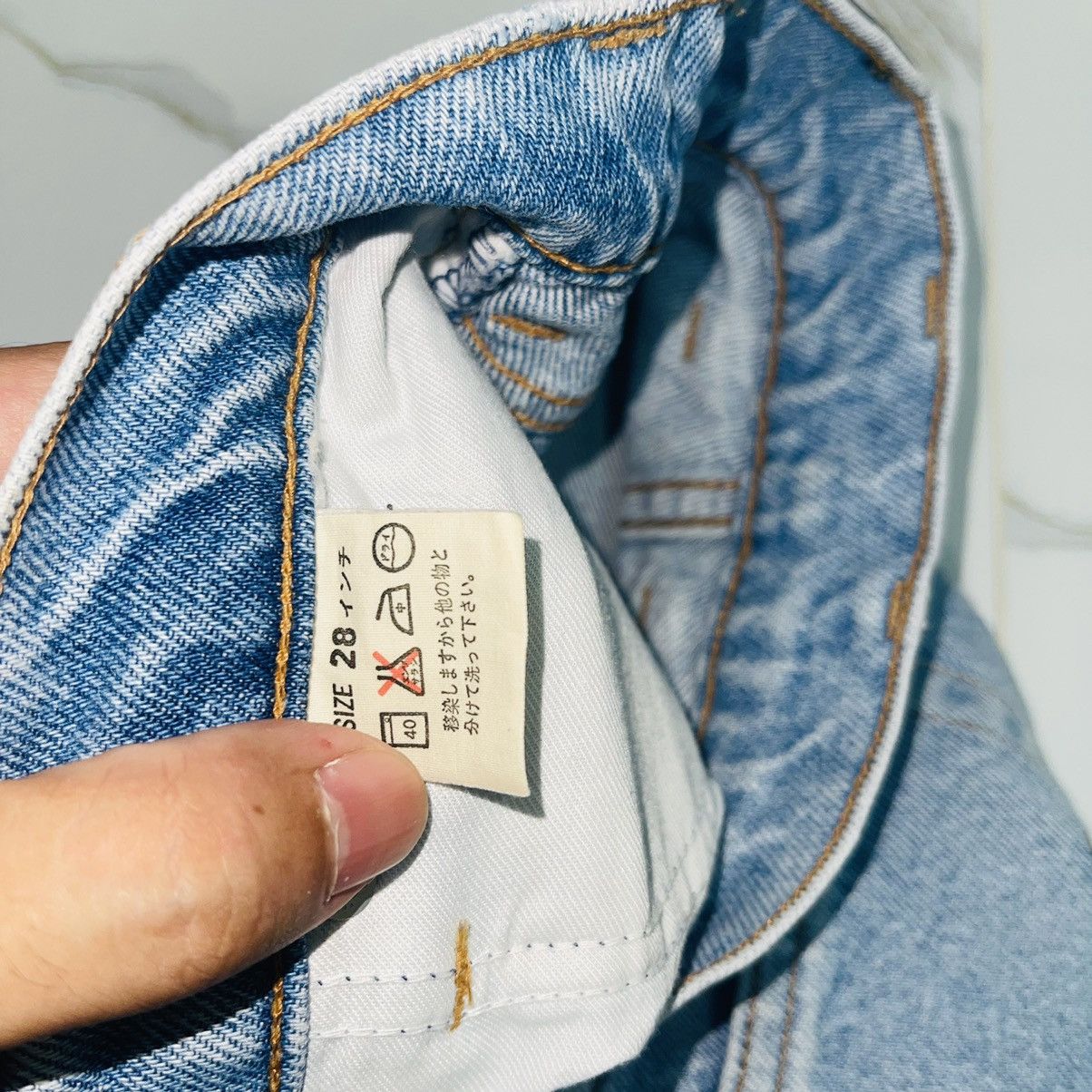 Levi's × Vintage Vintage Levi's Straight Cut Denim Jeans Size US 27 - 7 Thumbnail