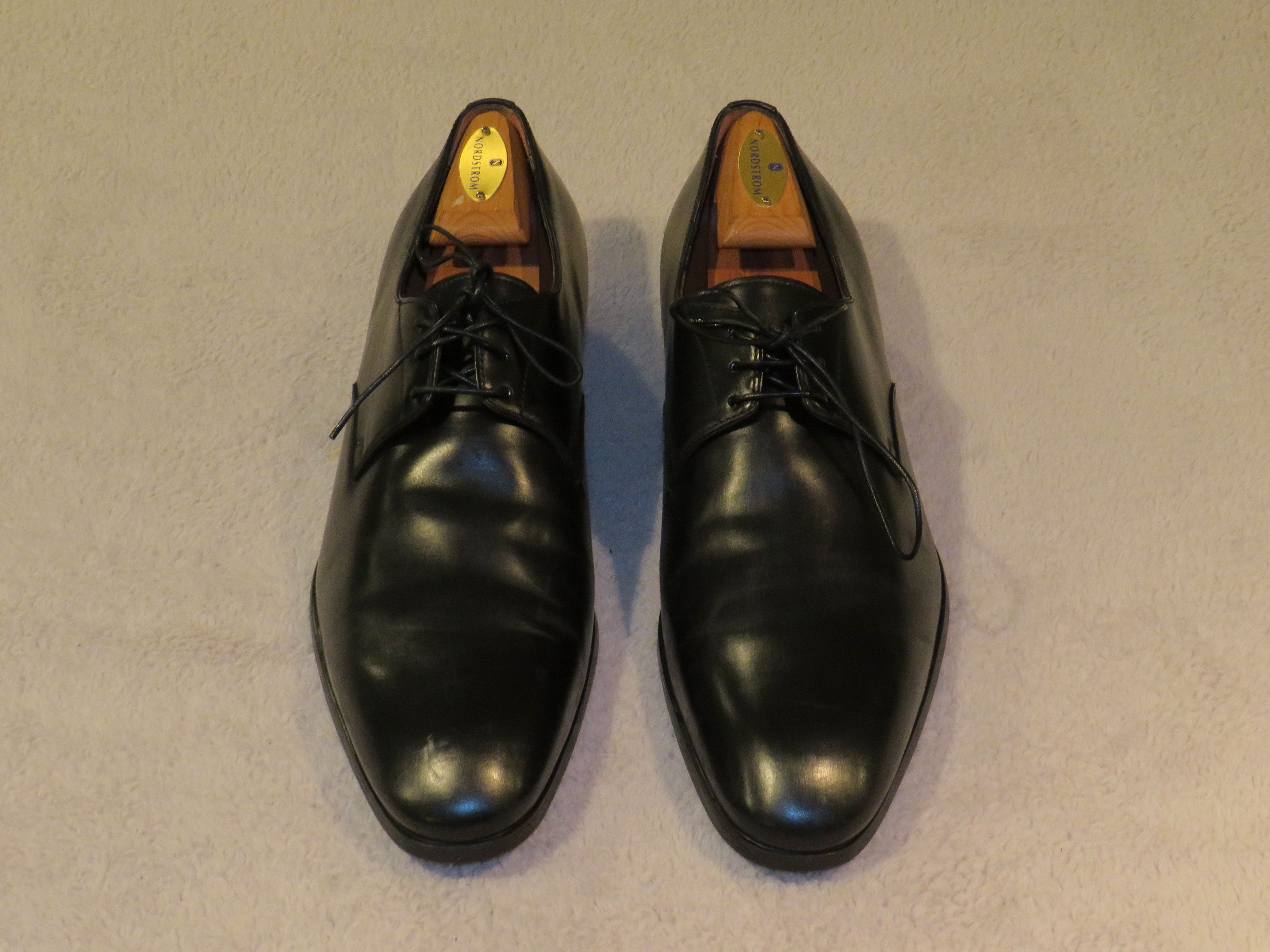 Santoni Polished black Derby | Grailed display picture 1