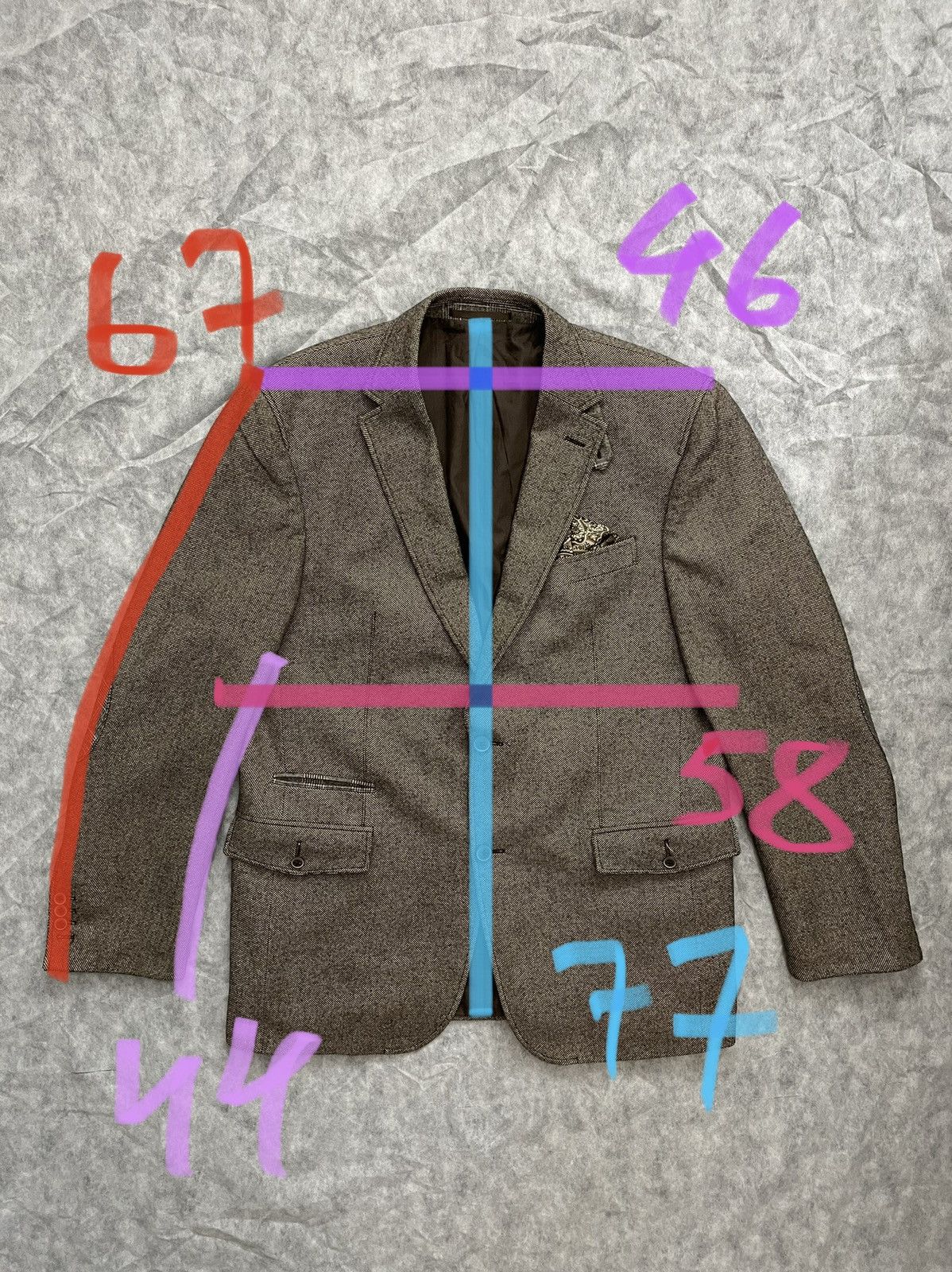 Other CARL GROSS Wool Blazer jacket size 42R / 52 Size 42R - 8 Thumbnail