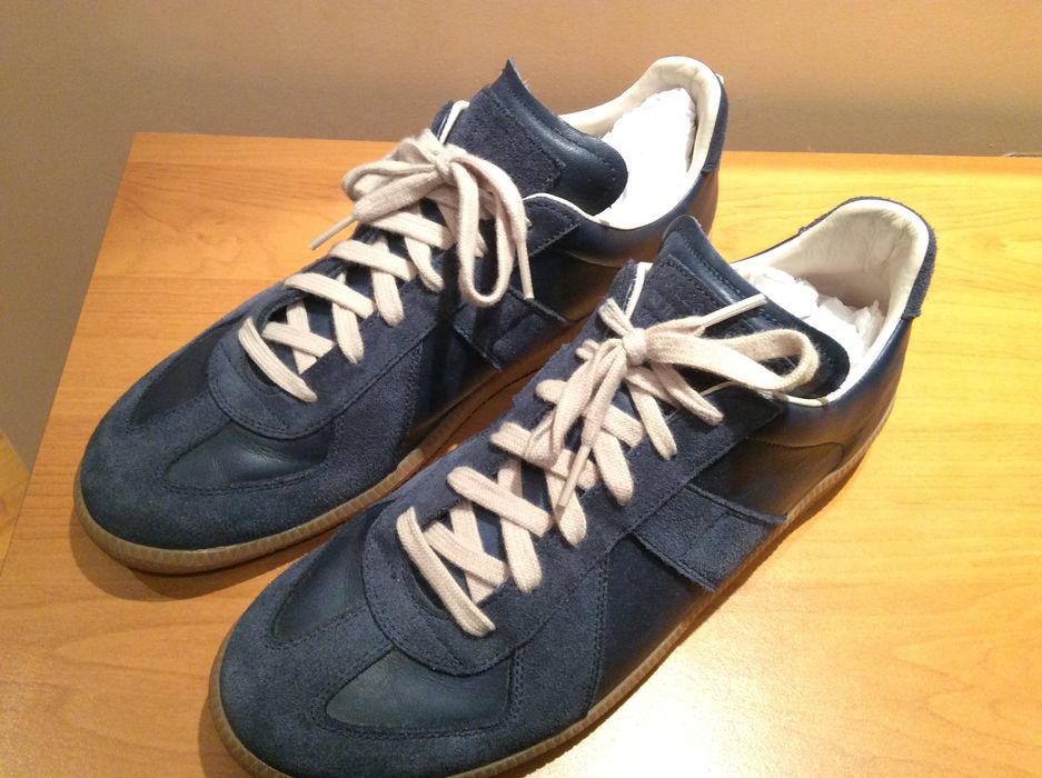 Maison Margiela GATS Replica Low Sneaker Dark Blue | Grailed