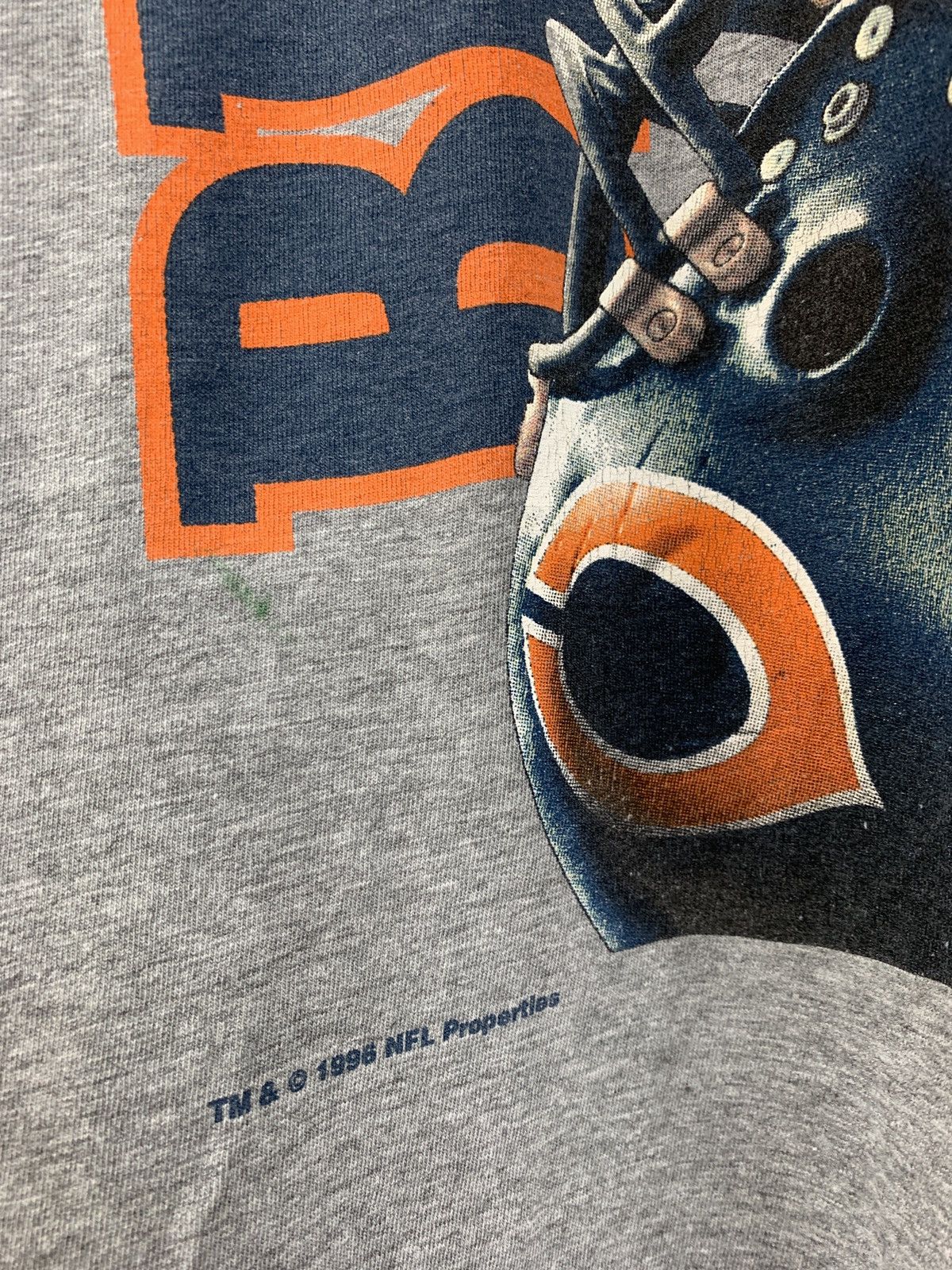 NFL 1996 Vintage Chicago Bears Nutmeg Mills Grey T-Shirt Size US XL / EU 56 / 4 - 8 Thumbnail