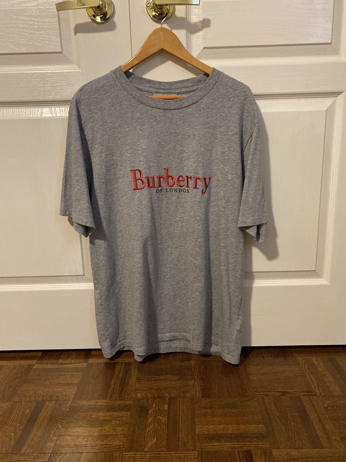 Burberry Grey Vintage Logo Lopori T-Shirt Size US M / EU 48-50 / 2 - 3 Thumbnail