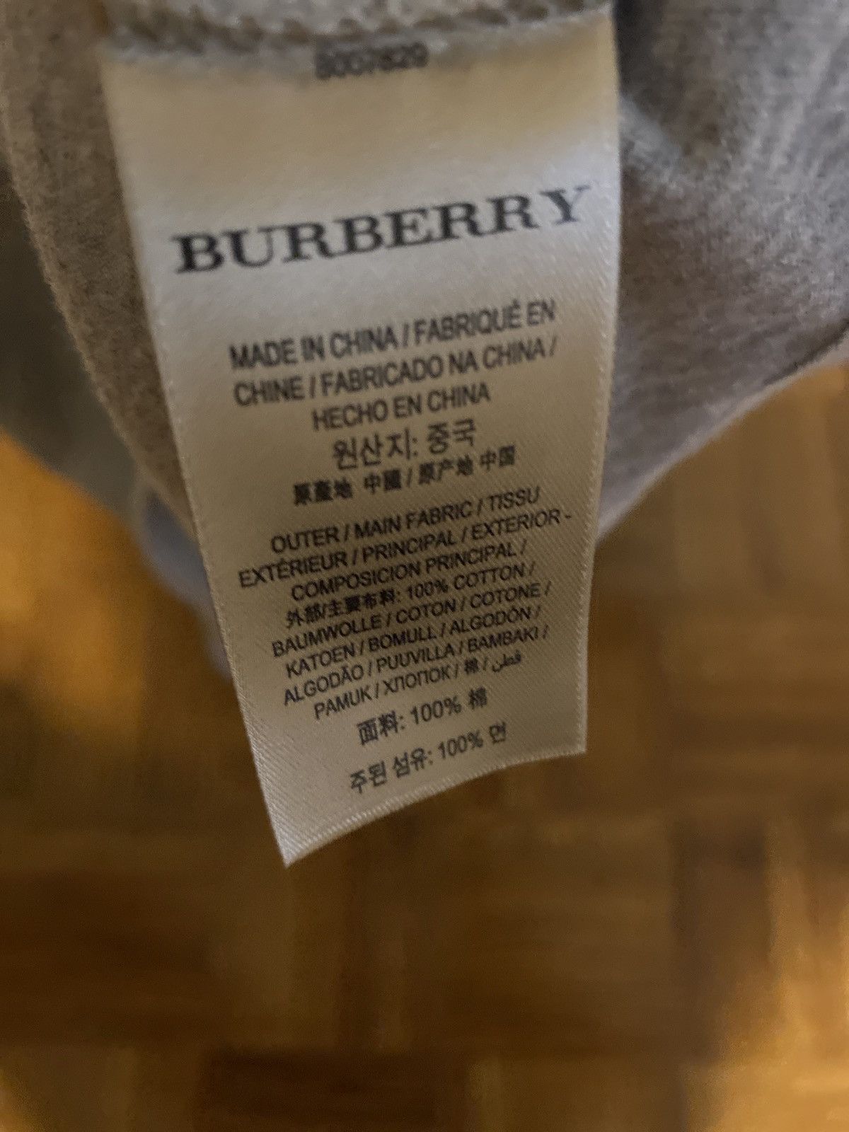 Burberry Grey Vintage Logo Lopori T-Shirt Size US M / EU 48-50 / 2 - 6 Thumbnail