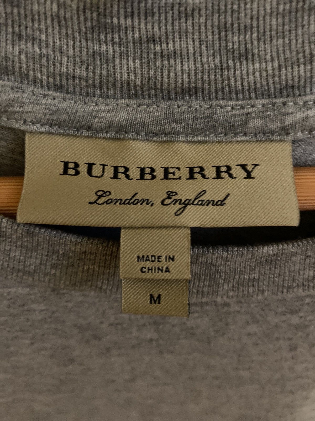 Burberry Grey Vintage Logo Lopori T-Shirt Size US M / EU 48-50 / 2 - 5 Thumbnail