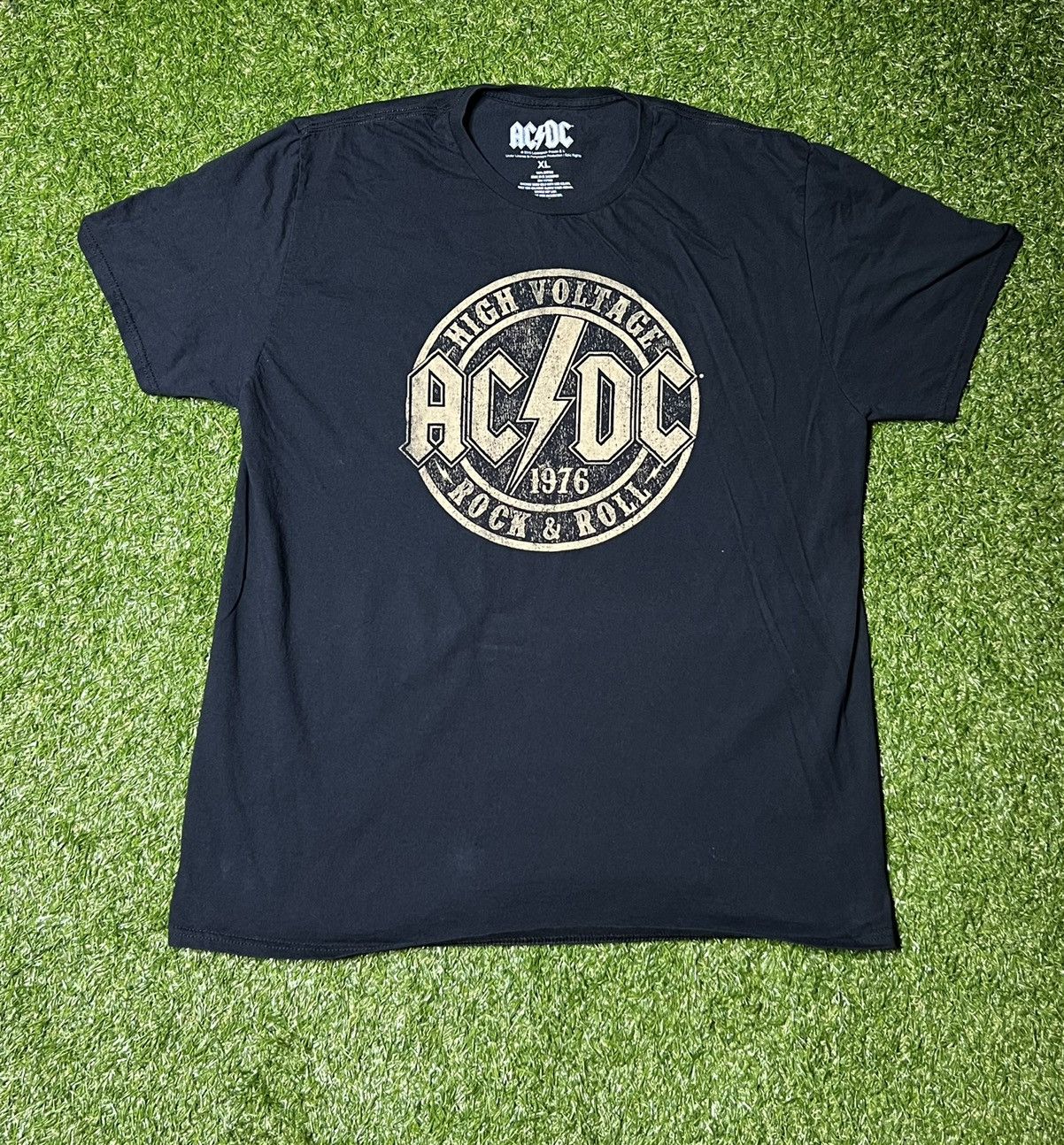 Vintage AC/DC High Voltage 1976 Rock N Roll Logo T-Shirt | Grailed