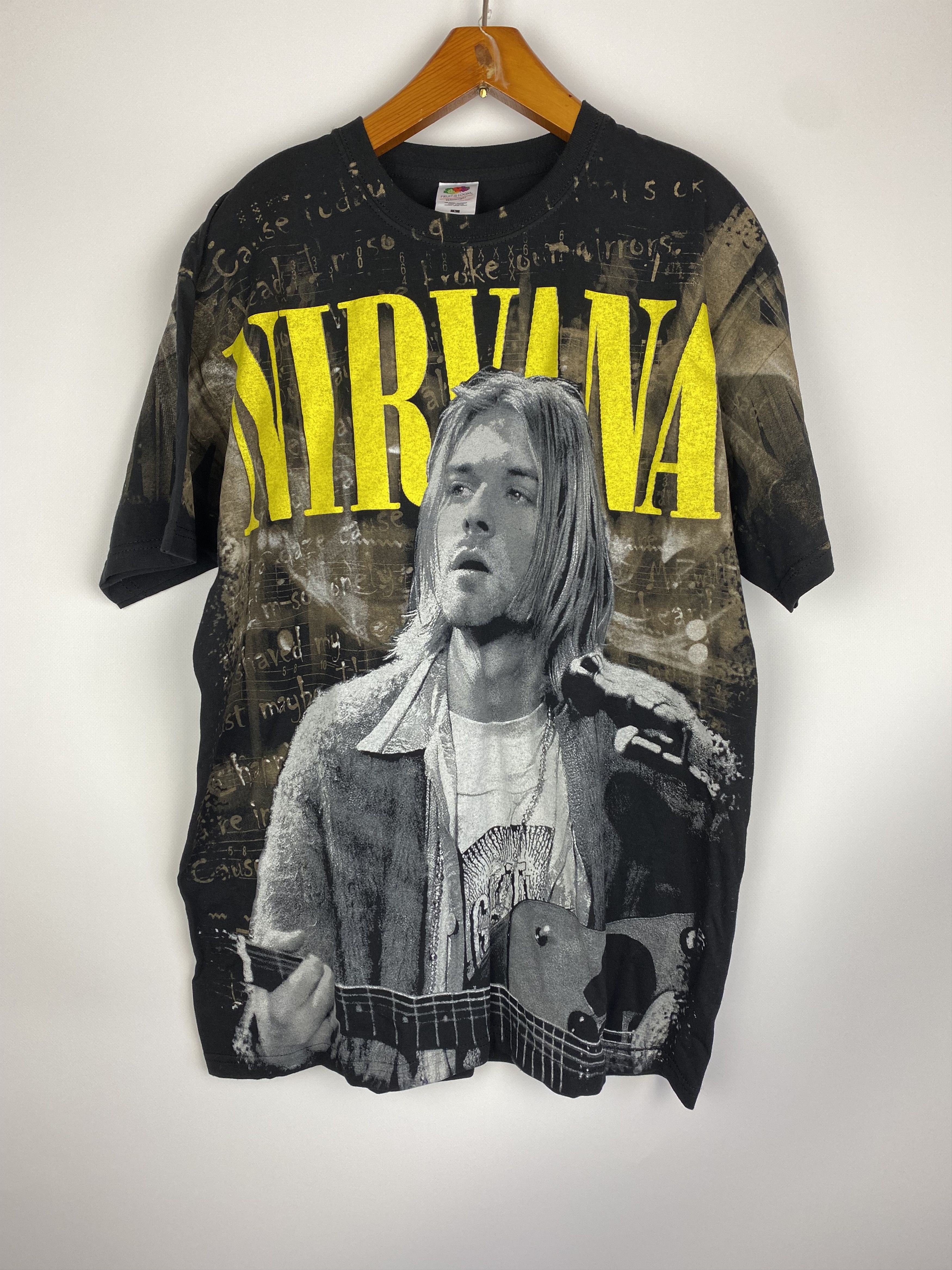 Band Tees × Vintage Band tees Kurt cobain full print nirvana Size US L / EU 52-54 / 3 - 1 Thumbnail