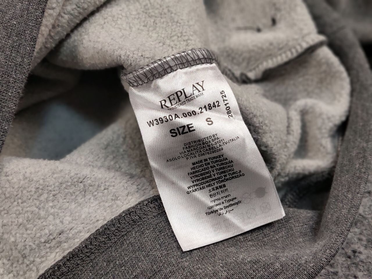Replay Replay Crewneck Sweatshirt Blank Grey Big Logo Size US S / EU 44-46 / 1 - 20 Thumbnail