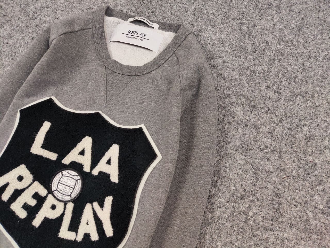 Replay Replay Crewneck Sweatshirt Blank Grey Big Logo Size US S / EU 44-46 / 1 - 4 Thumbnail
