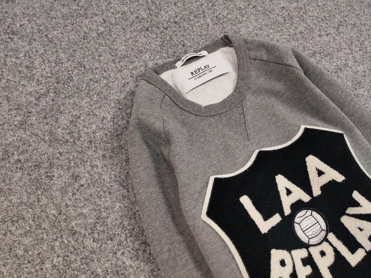 Replay Replay Crewneck Sweatshirt Blank Grey Big Logo Size US S / EU 44-46 / 1 - 7 Thumbnail