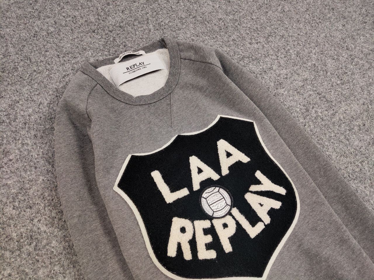 Replay Replay Crewneck Sweatshirt Blank Grey Big Logo Size US S / EU 44-46 / 1 - 13 Thumbnail