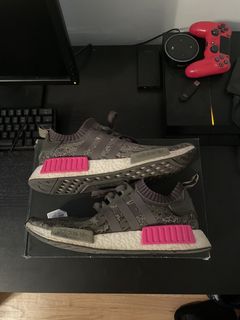 Adidas Nmd R 1 Primeknit Utility Grey Camo Grailed